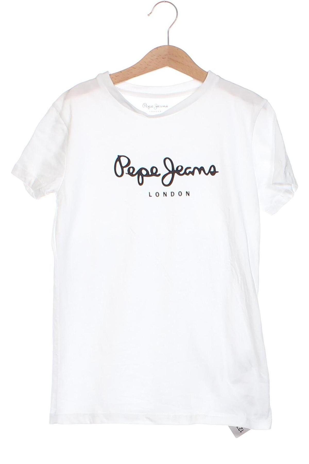 Tricou pentru copii Pepe Jeans, Mărime 8-9y/ 134-140 cm, Culoare Alb, Preț 80,53 Lei
