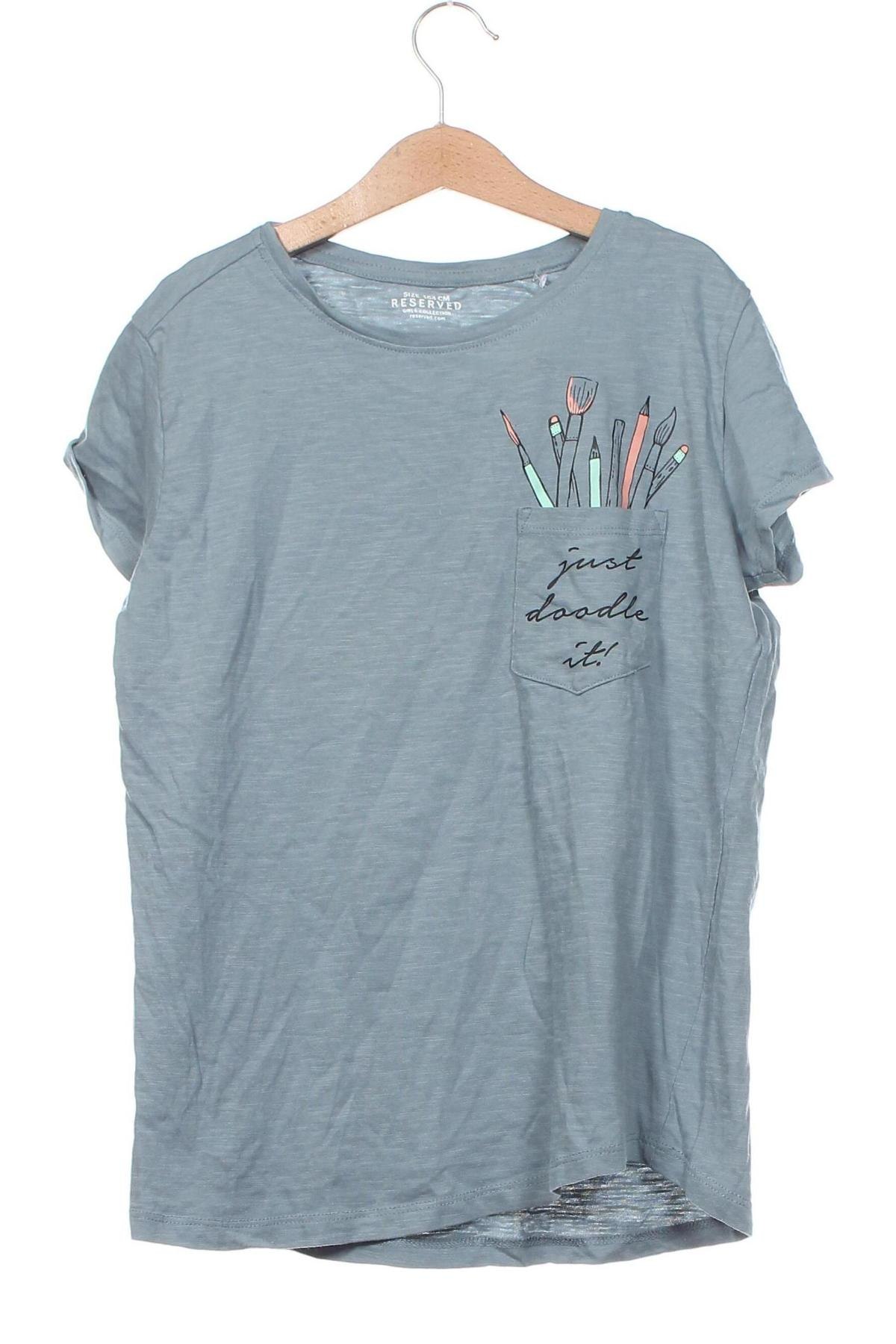Kinder T-Shirt Reserved, Größe 13-14y/ 164-168 cm, Farbe Blau, Preis € 6,14