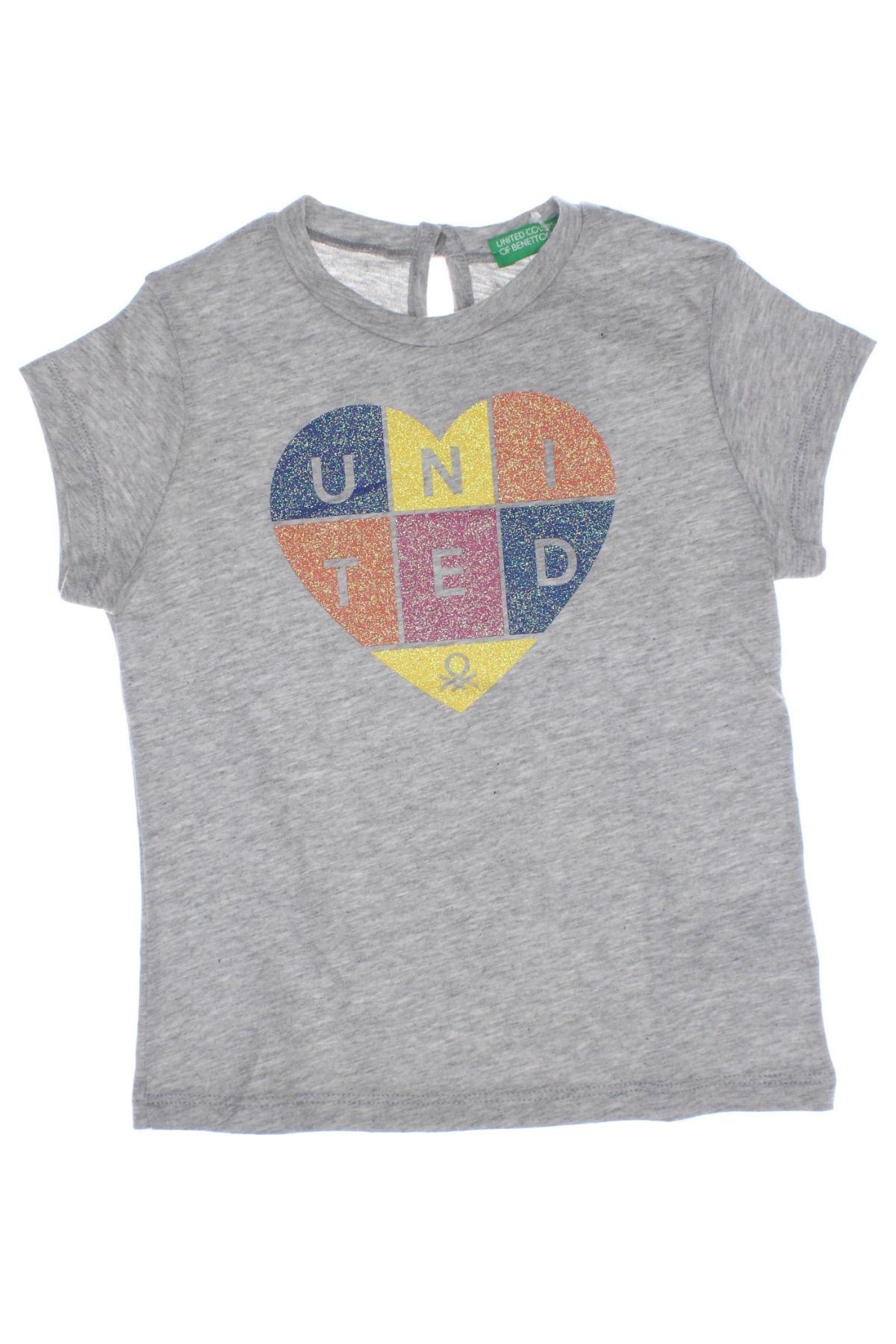 Dziecięcy T-shirt United Colors Of Benetton, Rozmiar 18-24m/ 86-98 cm, Kolor Szary, Cena 39,58 zł