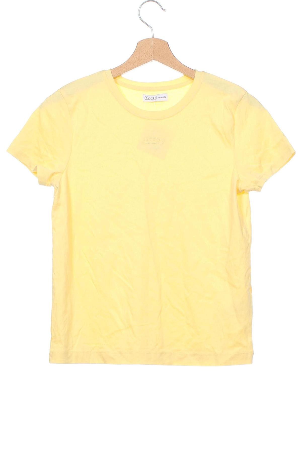 Kinder T-Shirt Wow, Größe 12-13y/ 158-164 cm, Farbe Gelb, Preis 5,22 €