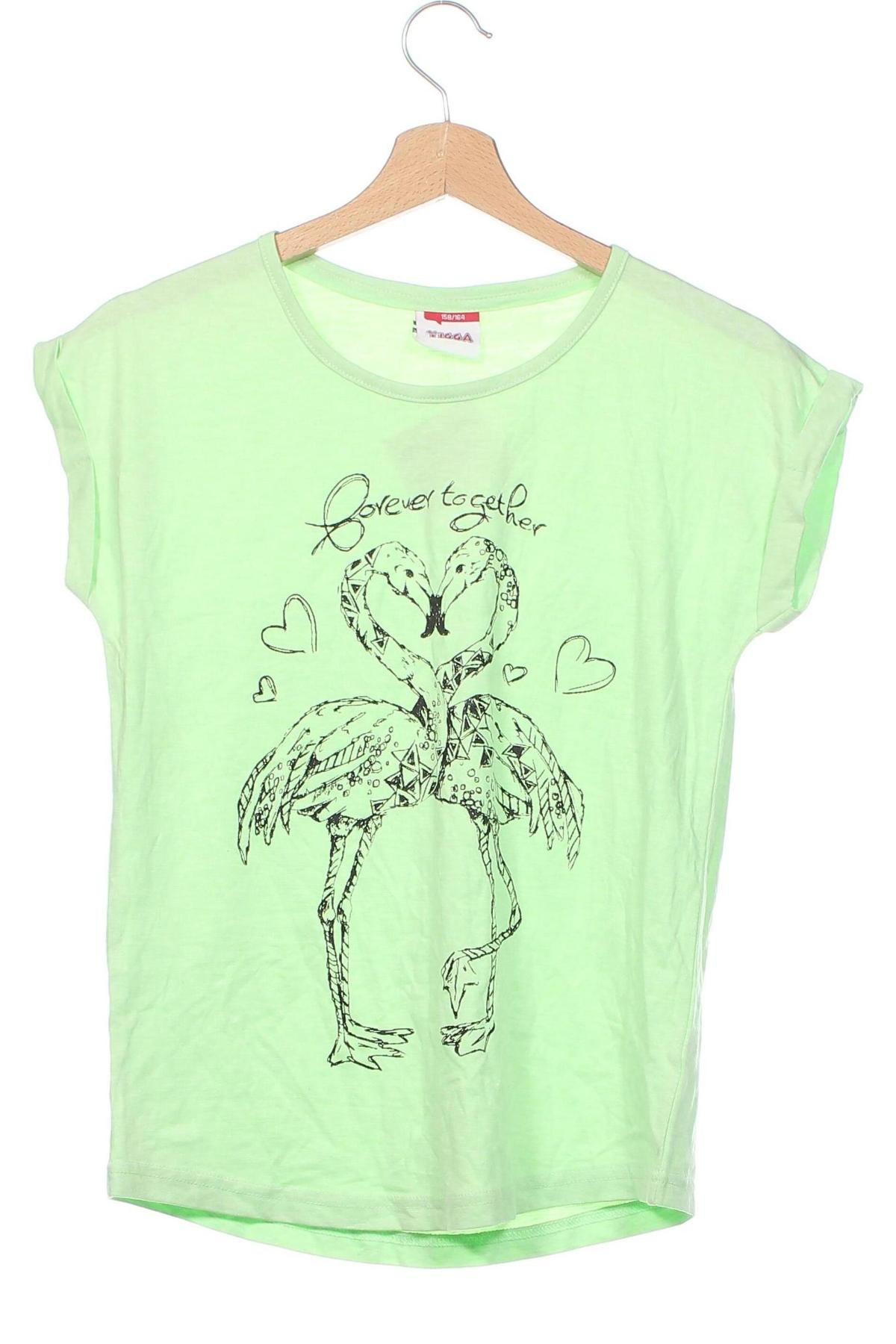 Dziecięcy T-shirt Yigga, Rozmiar 12-13y/ 158-164 cm, Kolor Zielony, Cena 23,99 zł