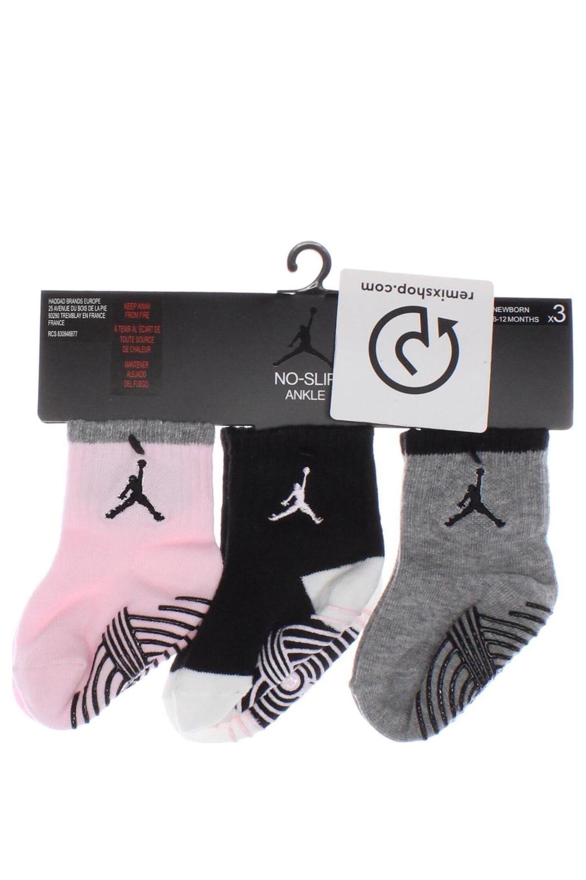 Kinder Socken Air Jordan Nike, Größe 9-12m/ 74-80 cm, Farbe Mehrfarbig, Preis 11,06 €