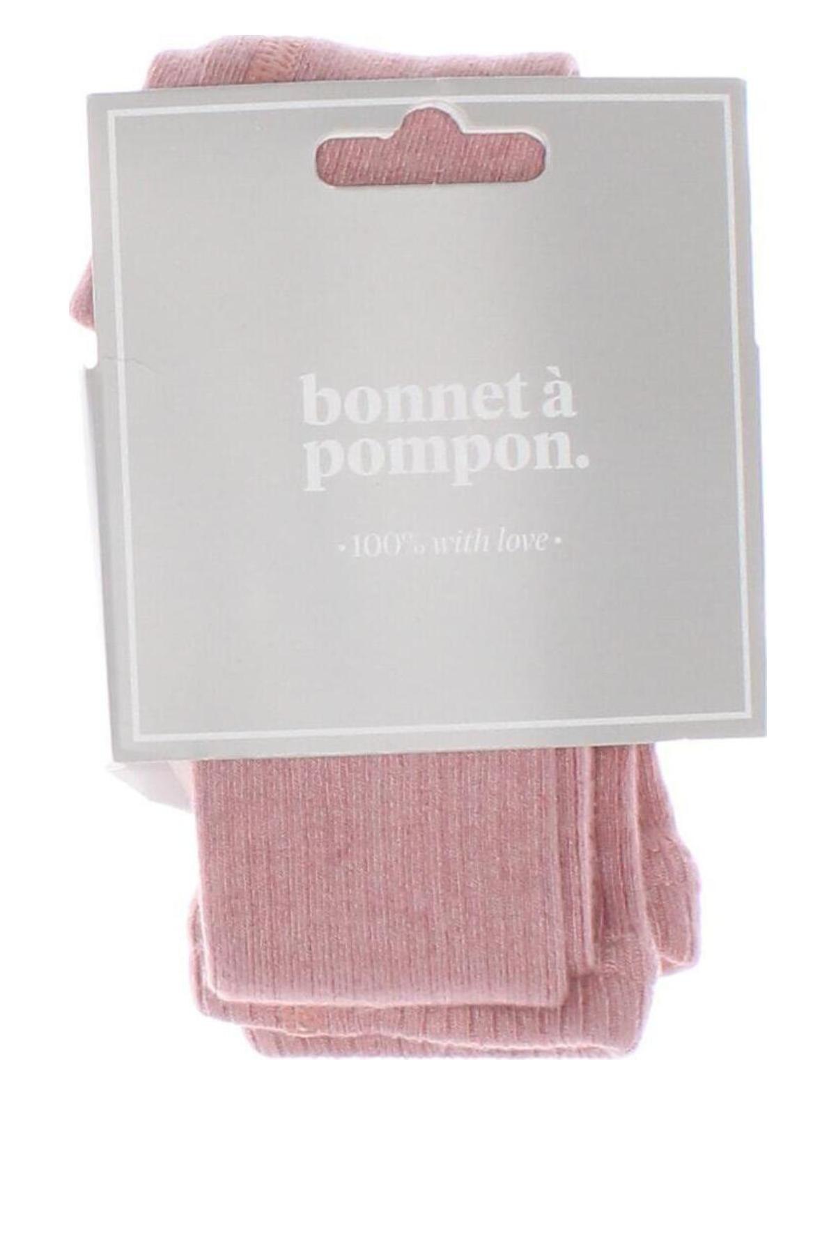 Kinderstrumpfhose Bonnet A Pompon, Größe 12-18m/ 80-86 cm, Farbe Rosa, Preis 13,40 €