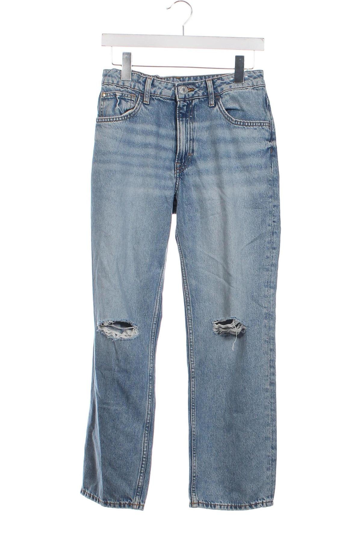 Dětské džíny  H&M, Velikost 11-12y/ 152-158 cm, Barva Modrá, Cena  242,00 Kč