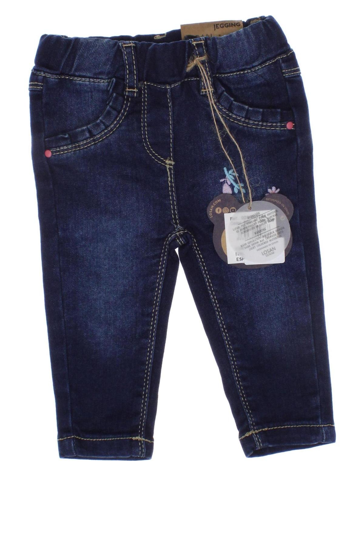Dziecięce jeansy Losan, Rozmiar 3-6m/ 62-68 cm, Kolor Niebieski, Cena 61,17 zł