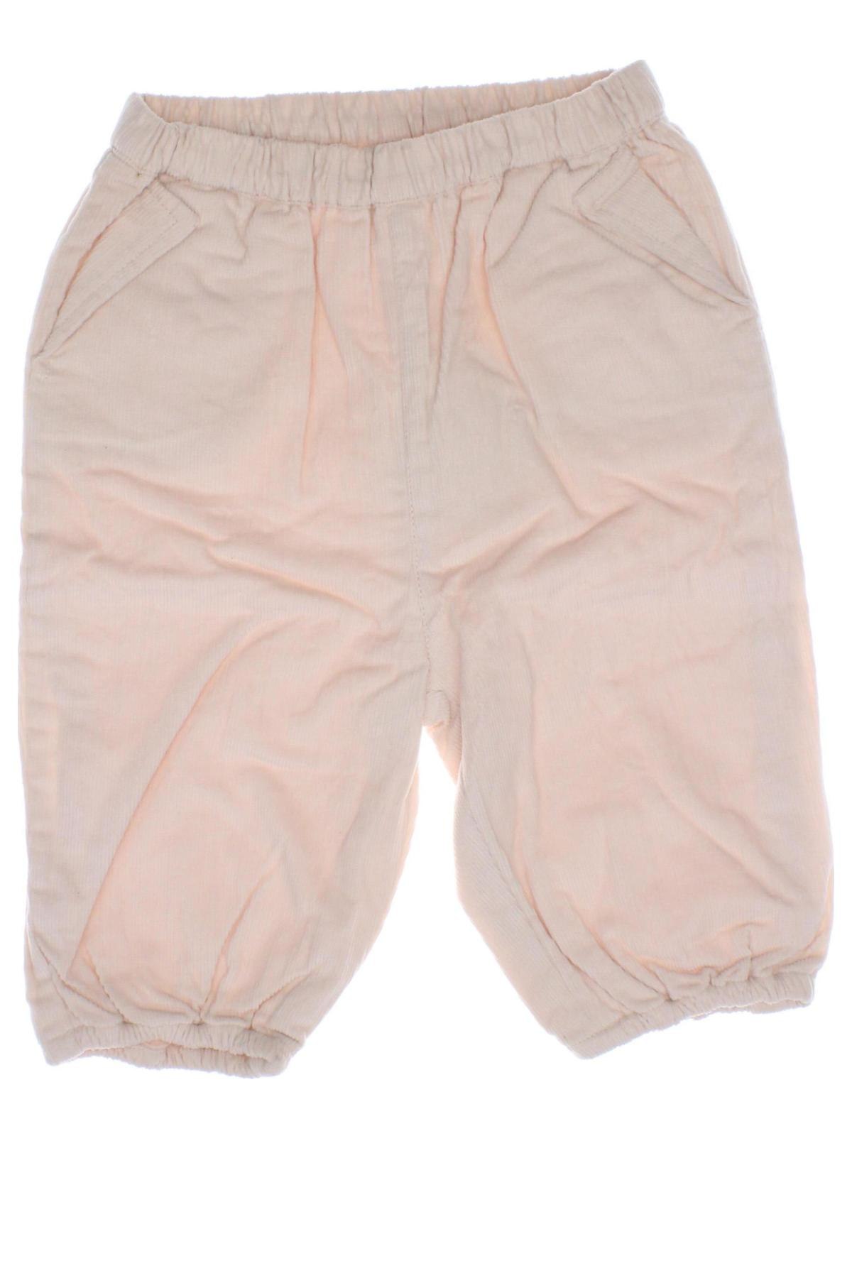 Pantaloni de catifea reiată, pentru copii Bonnet A Pompon, Mărime 18-24m/ 86-98 cm, Culoare Ecru, Preț 98,42 Lei
