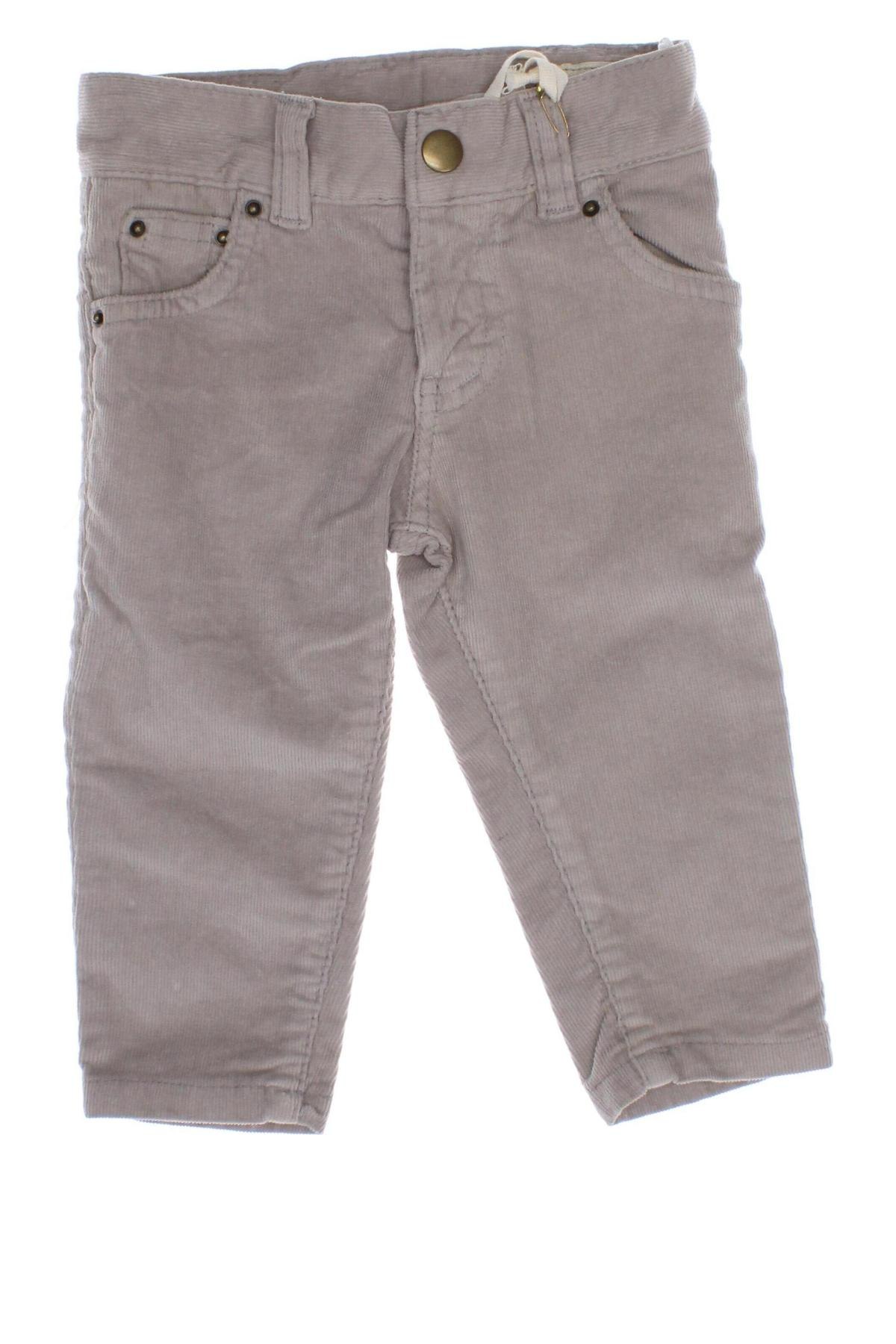 Pantaloni de catifea reiată, pentru copii Bonnet A Pompon, Mărime 6-9m/ 68-74 cm, Culoare Gri, Preț 89,48 Lei