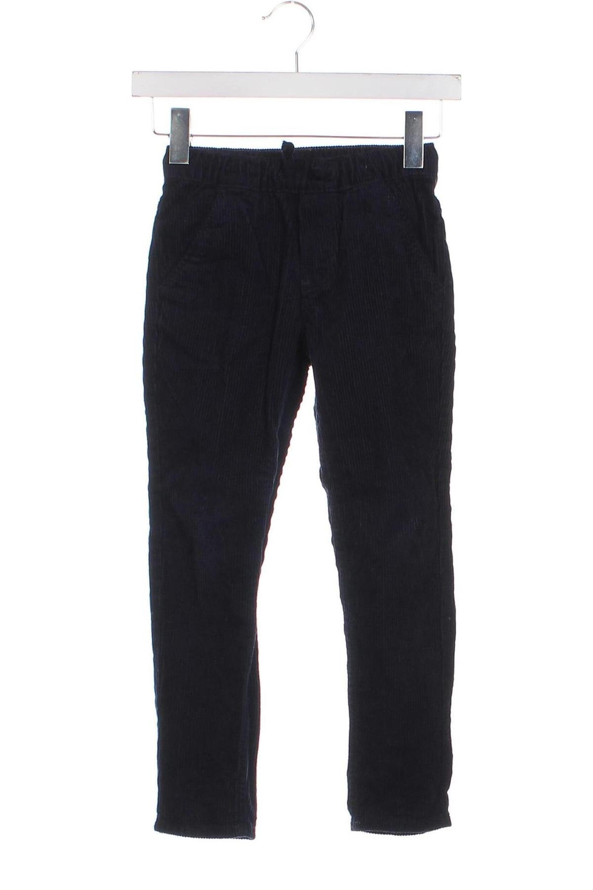 Pantaloni de catifea reiată, pentru copii H&M, Mărime 6-7y/ 122-128 cm, Culoare Albastru, Preț 32,17 Lei