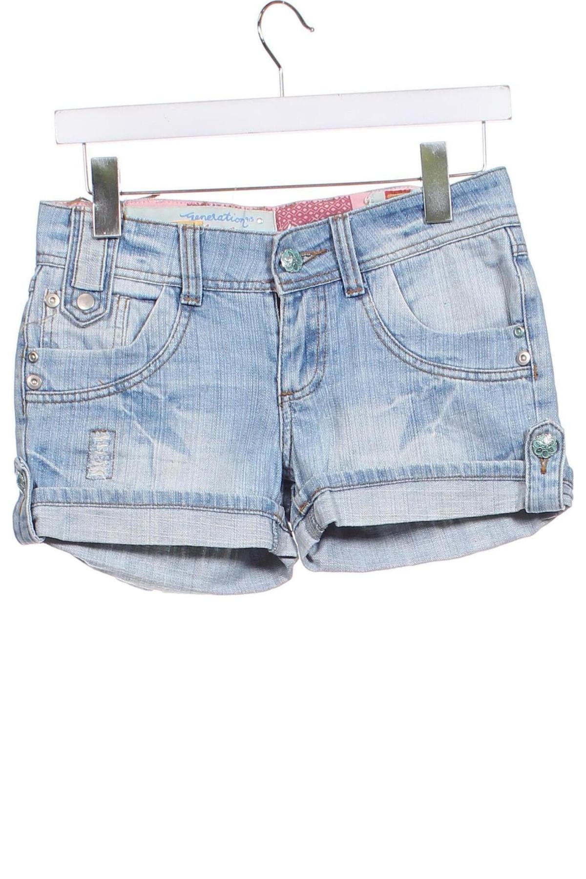 Pantaloni scurți pentru copii, Mărime 10-11y/ 146-152 cm, Culoare Albastru, Preț 38,29 Lei