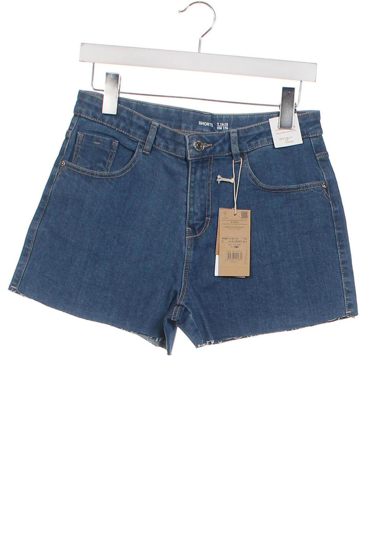 Pantaloni scurți pentru copii Oviesse, Mărime 14-15y/ 168-170 cm, Culoare Albastru, Preț 28,95 Lei
