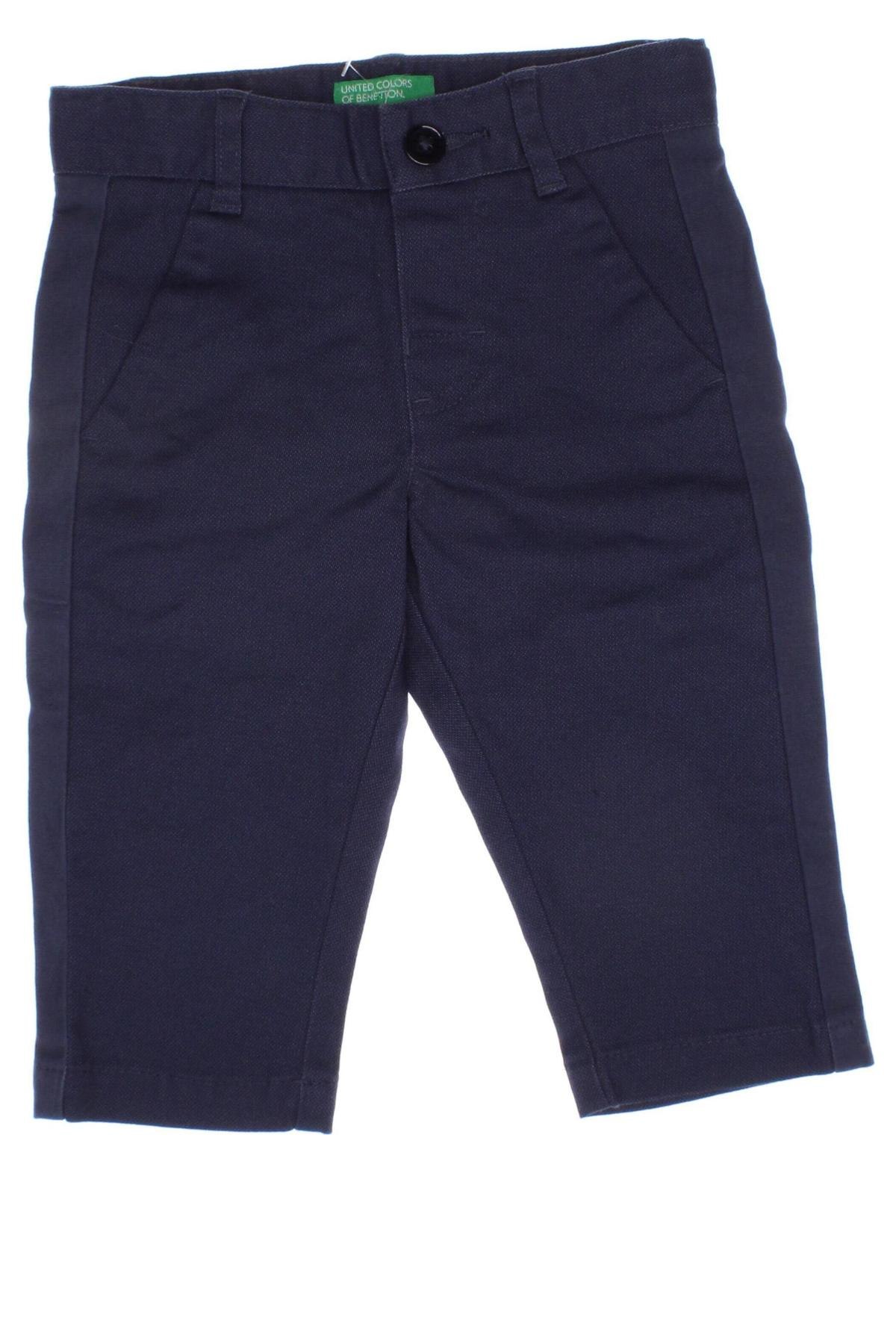 Pantaloni scurți pentru copii United Colors Of Benetton, Mărime 6-9m/ 68-74 cm, Culoare Albastru, Preț 60,39 Lei