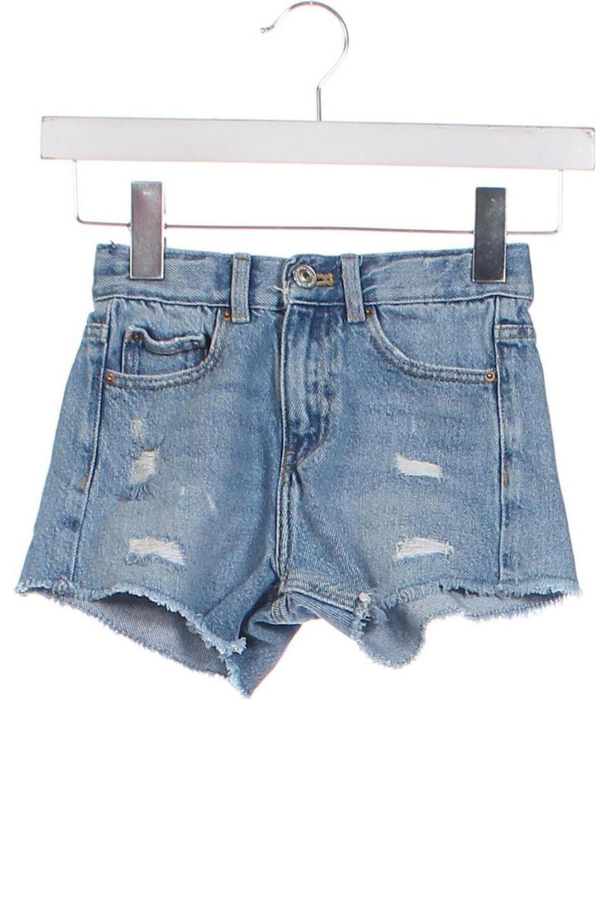 Pantaloni scurți pentru copii Zara, Mărime 6-7y/ 122-128 cm, Culoare Albastru, Preț 18,37 Lei