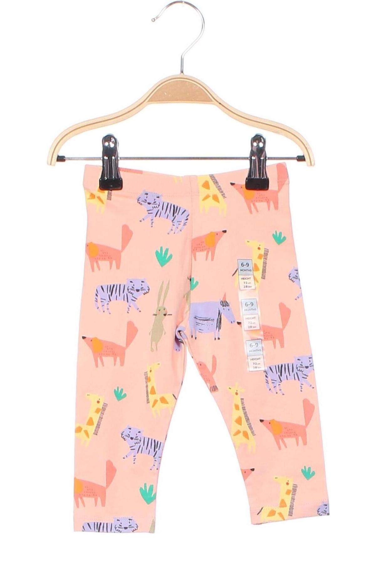 Dziecięce legginsy Marks & Spencer, Rozmiar 6-9m/ 68-74 cm, Kolor Różowy, Cena 39,99 zł