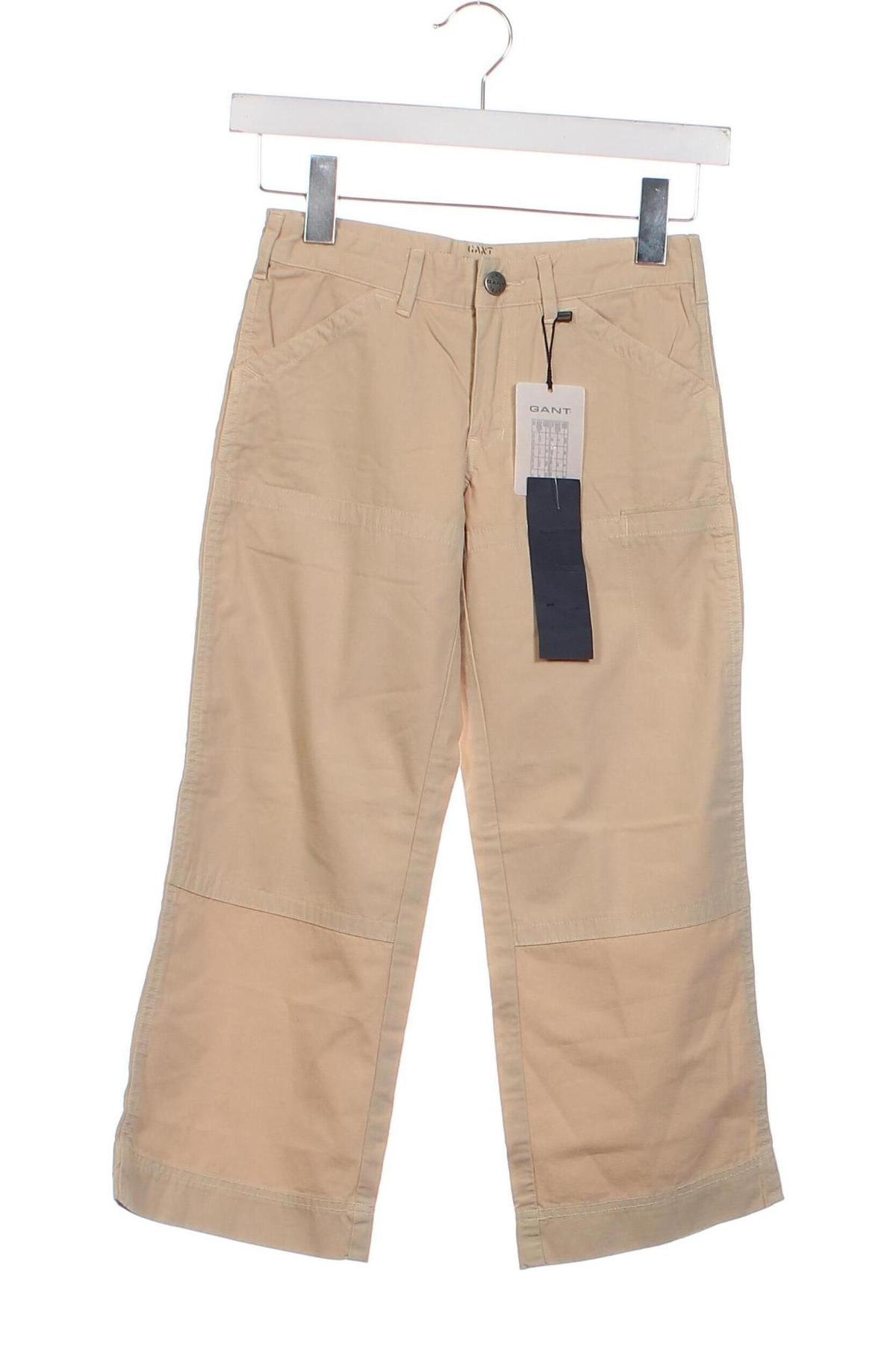 Детски панталон Gant, Размер 4-5y/ 110-116 см, Цвят Бежов, Цена 166,41 лв.