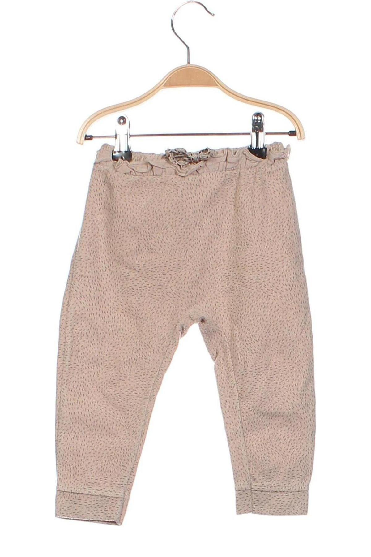 Детски панталон Zara, Размер 18-24m/ 86-98 см, Цвят Бежов, Цена 8,21 лв.