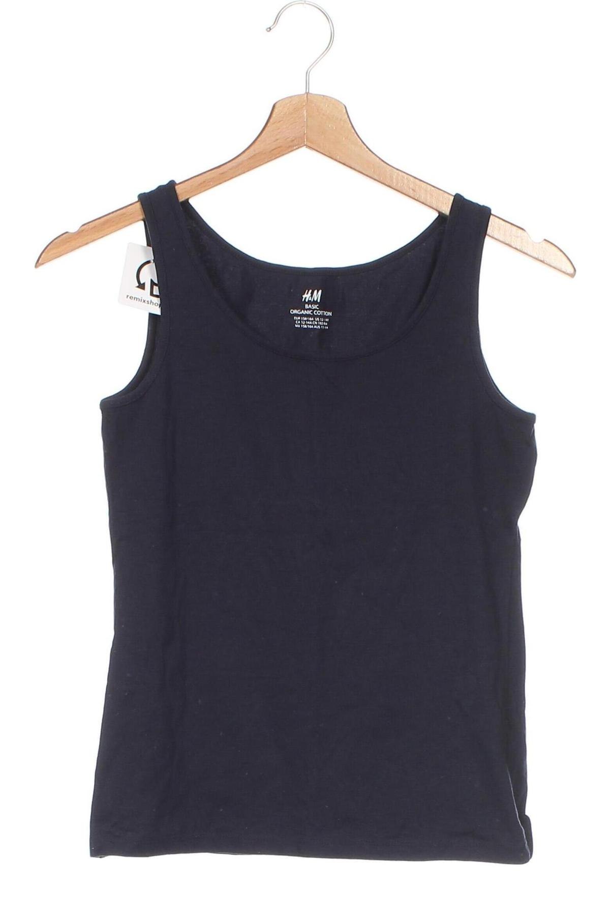 Μπλουζάκι αμάνικο παιδικό H&M, Μέγεθος 12-13y/ 158-164 εκ., Χρώμα Μπλέ, Τιμή 3,68 €
