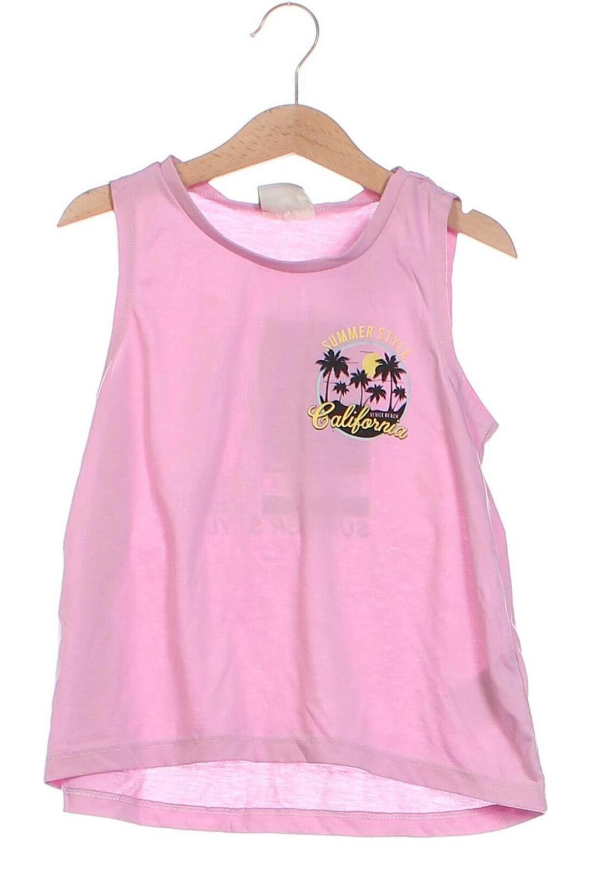 Μπλουζάκι αμάνικο παιδικό LC Waikiki, Μέγεθος 7-8y/ 128-134 εκ., Χρώμα Ρόζ , Τιμή 6,14 €