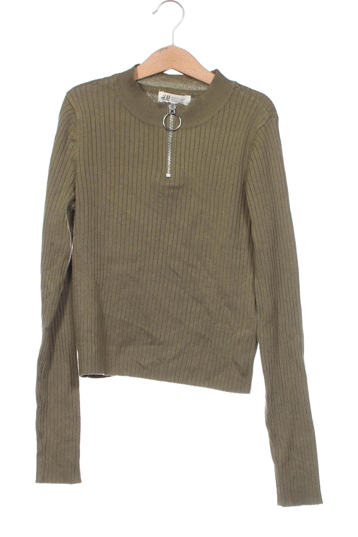 Детски пуловер H&M, Размер 10-11y/ 146-152 см, Цвят Зелен, Цена 10,20 лв.
