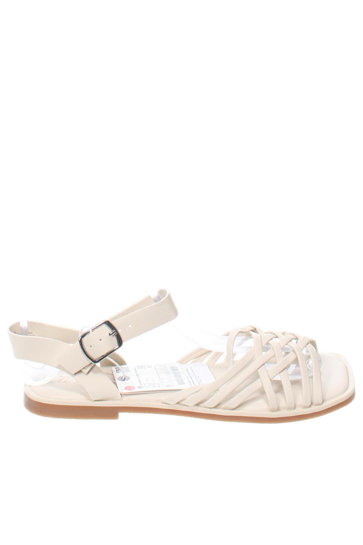 Sandale pentru copii Zara, Mărime 35, Culoare Ecru, Preț 121,05 Lei