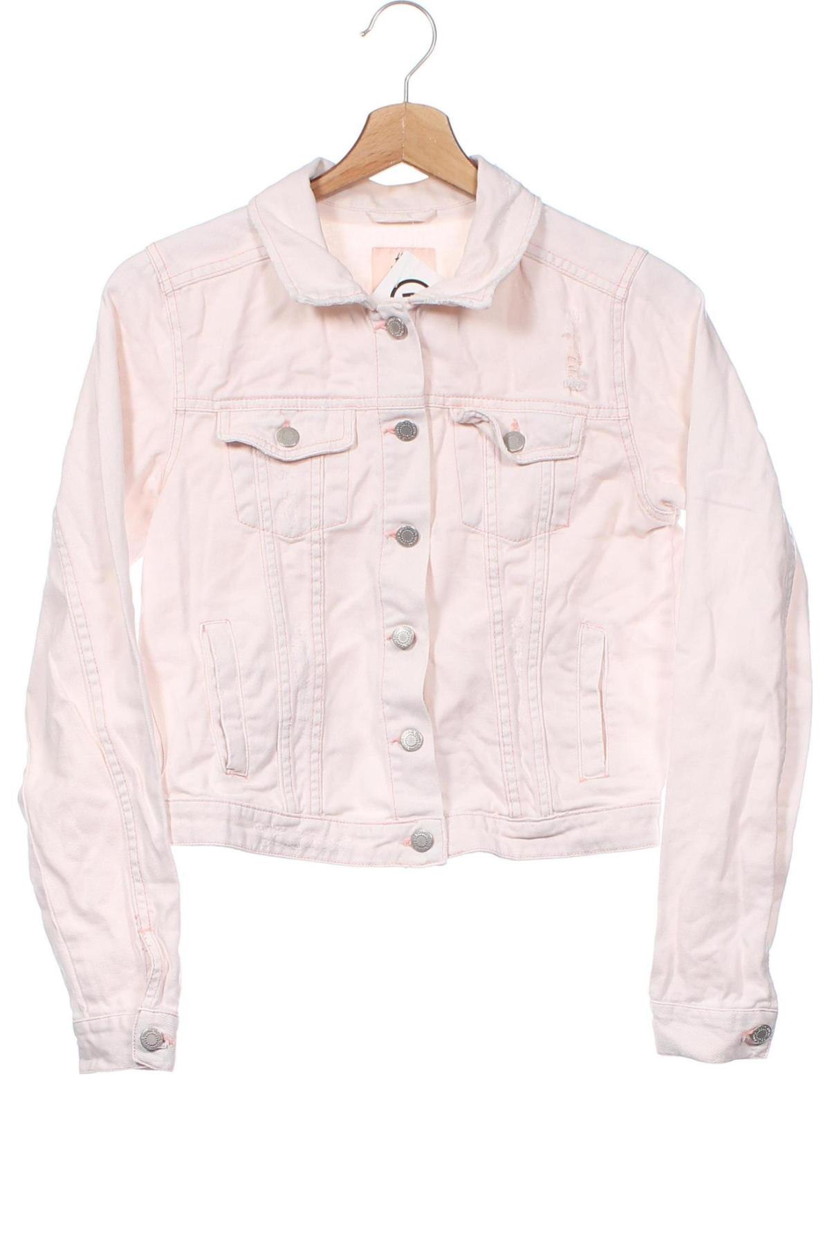 Kinder Jeansjacke H&M, Größe 13-14y/ 164-168 cm, Farbe Rosa, Preis € 11,83