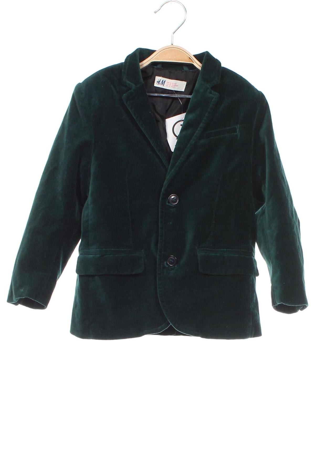 Dětské sako  H&M, Velikost 4-5y/ 110-116 cm, Barva Zelená, Cena  248,00 Kč