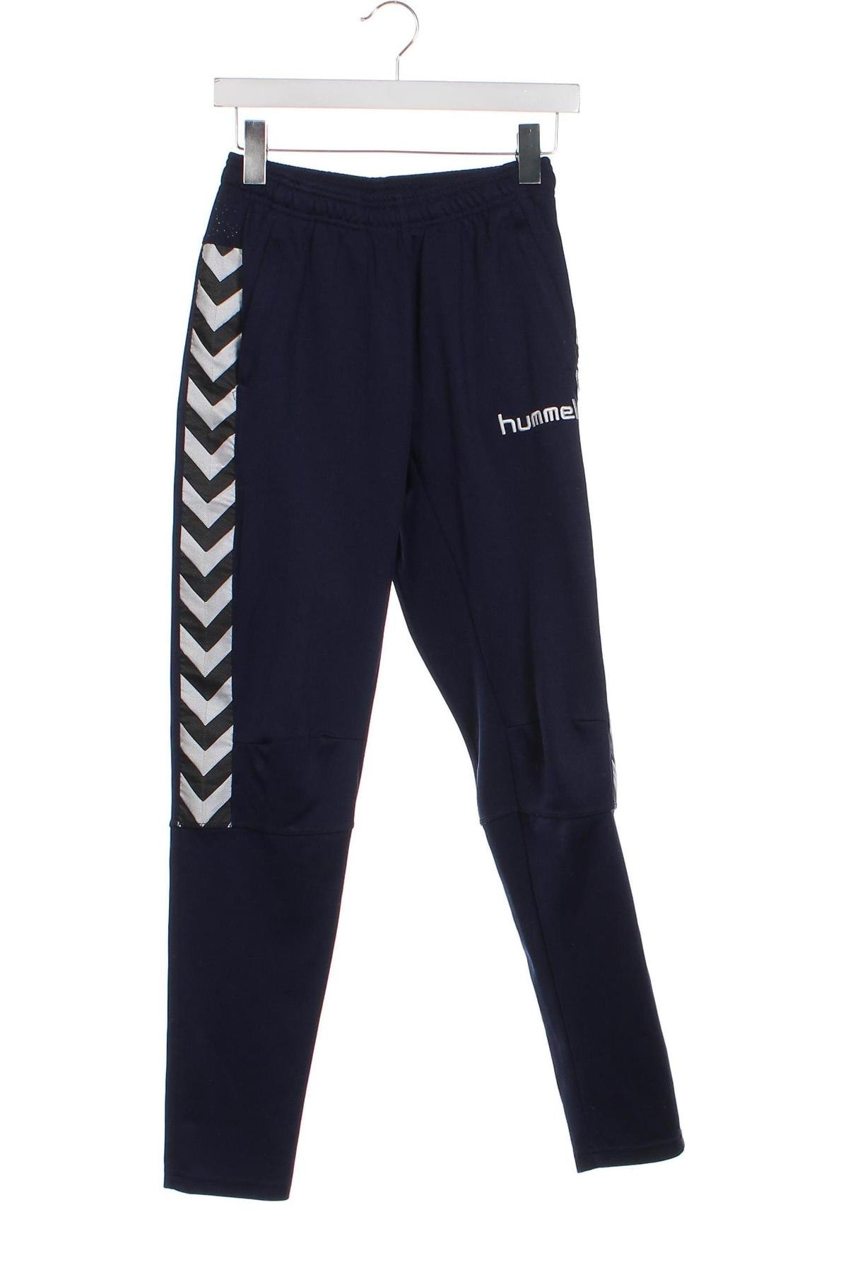 Pantaloni de trening, pentru copii Hummel, Mărime 15-18y/ 170-176 cm, Culoare Albastru, Preț 32,63 Lei