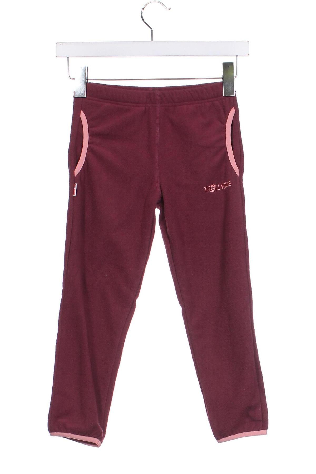 Pantaloni de trening, pentru copii Trollkids, Mărime 4-5y/ 110-116 cm, Culoare Roșu, Preț 52,11 Lei