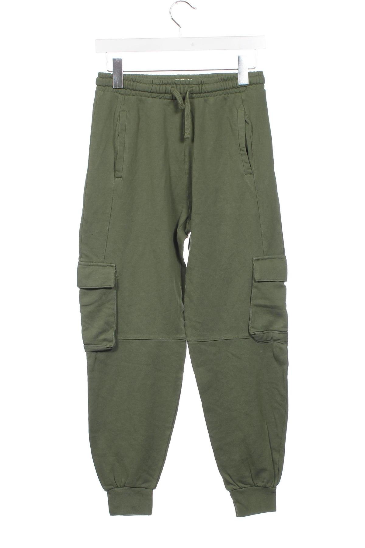 Pantaloni de trening, pentru copii Zara, Mărime 13-14y/ 164-168 cm, Culoare Verde, Preț 27,96 Lei