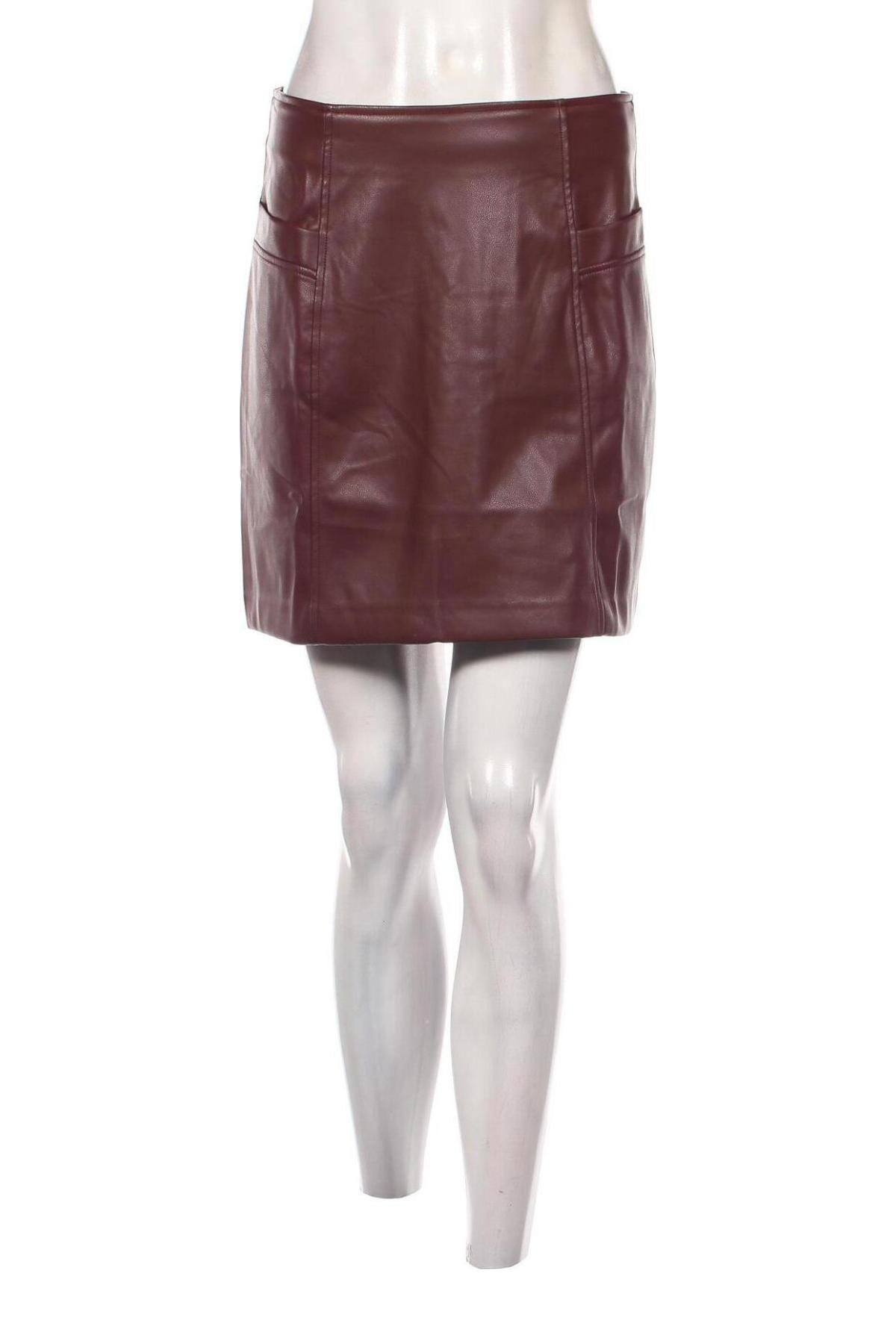 Δερμάτινη φούστα About You, Μέγεθος M, Χρώμα Κόκκινο, Τιμή 10,67 €