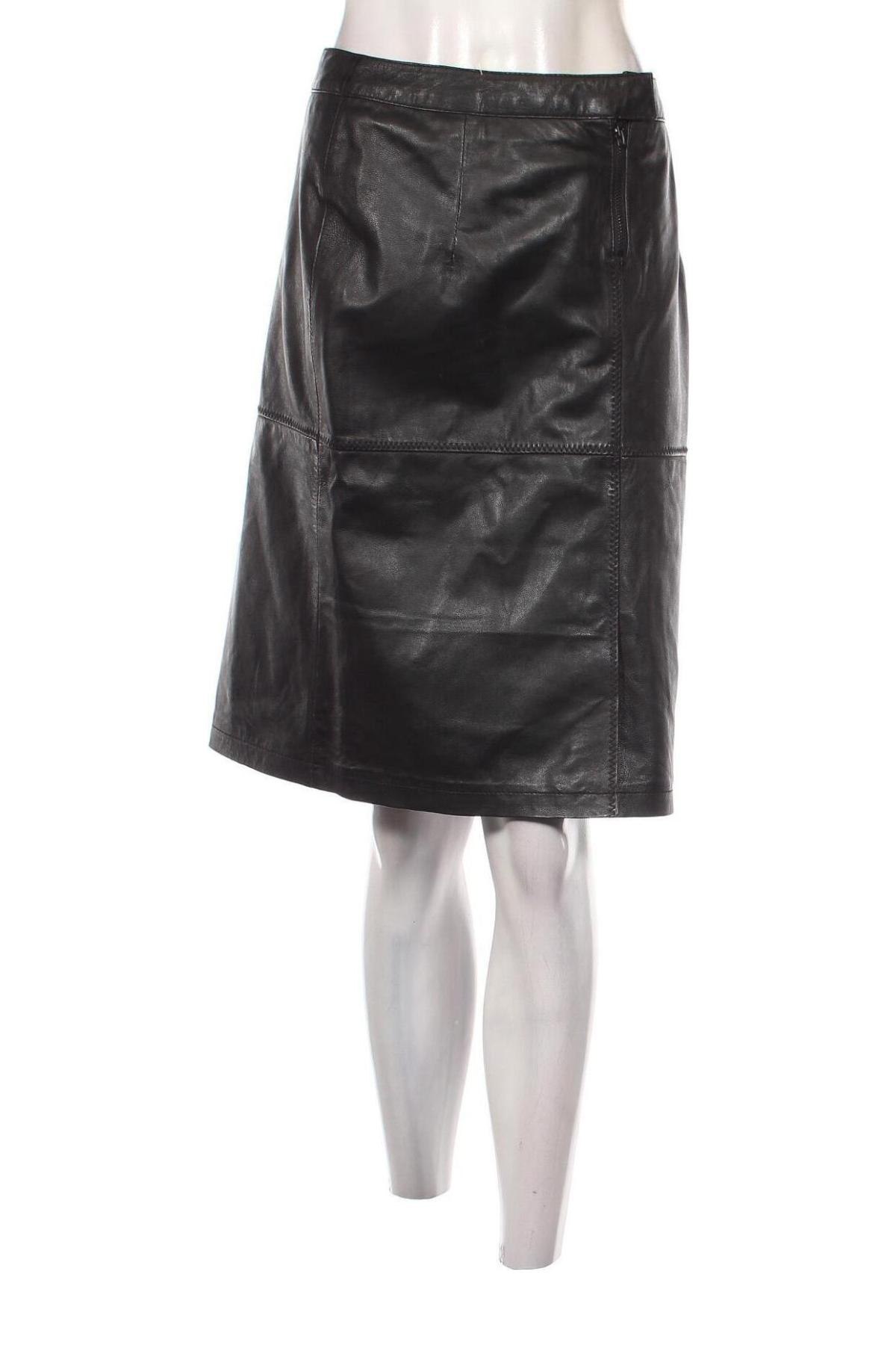 Δερμάτινη φούστα Gipsy, Μέγεθος XL, Χρώμα Μαύρο, Τιμή 77,01 €