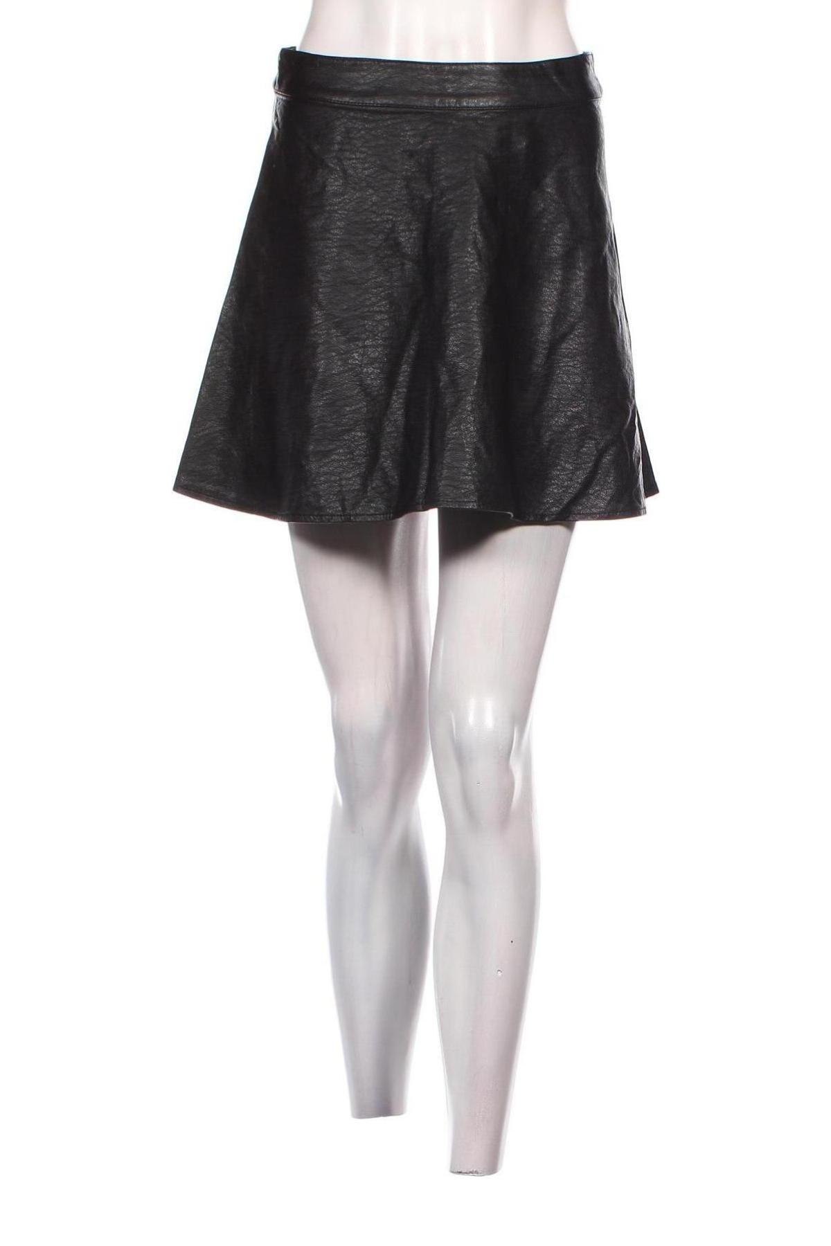 Δερμάτινη φούστα H&M Divided, Μέγεθος XS, Χρώμα Μαύρο, Τιμή 5,29 €