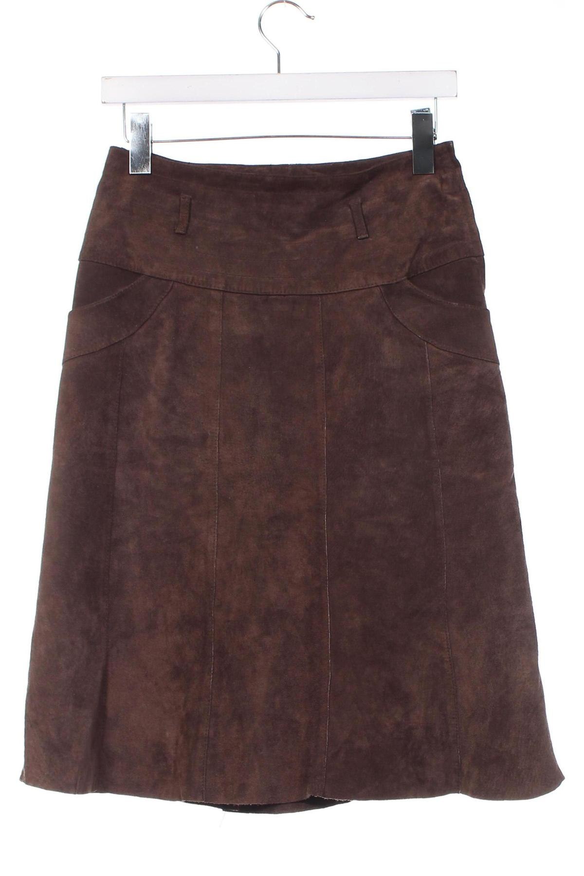 Kožená sukně  Vero Moda, Velikost S, Barva Hnědá, Cena  1 687,00 Kč