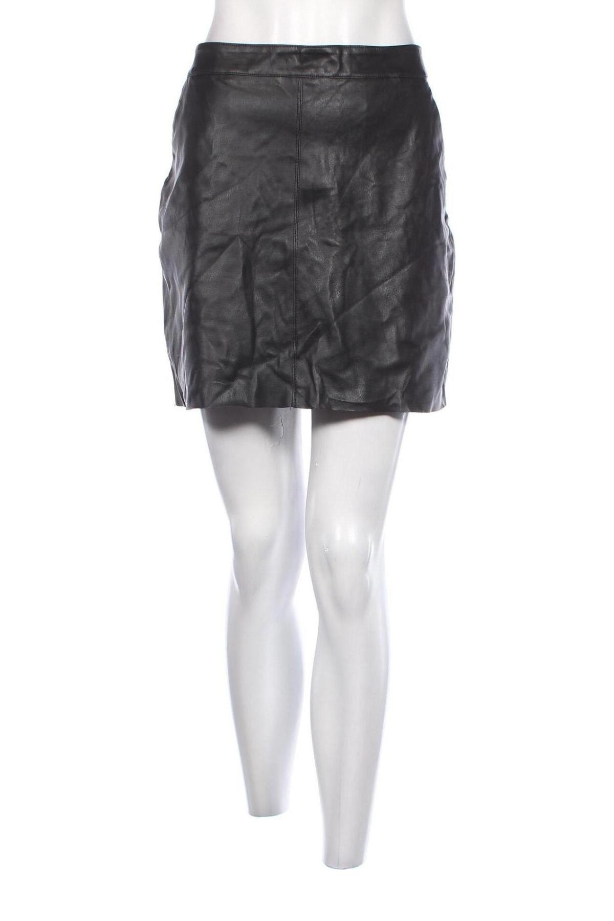Δερμάτινη φούστα Vero Moda, Μέγεθος L, Χρώμα Μαύρο, Τιμή 5,57 €