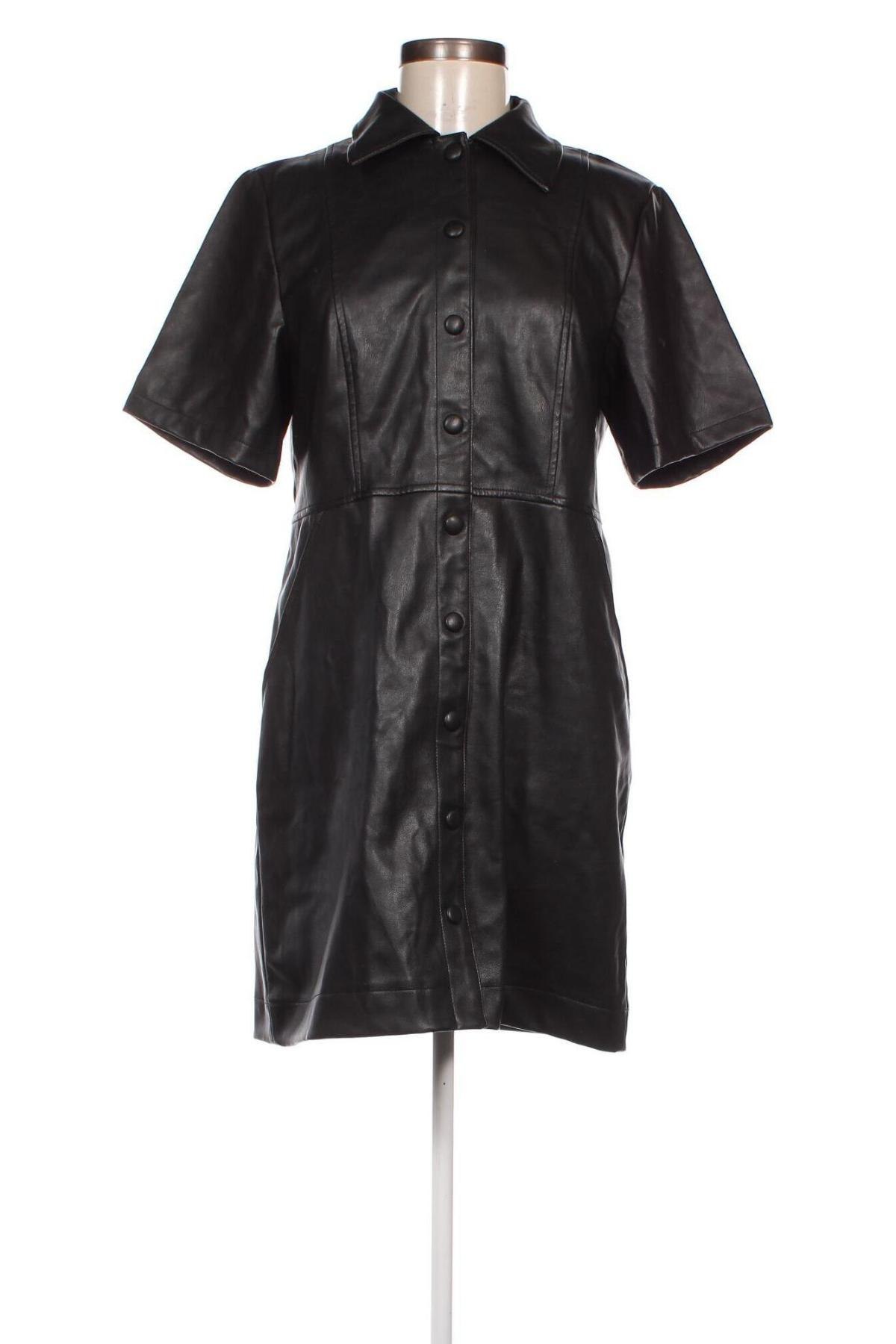 Δερμάτινο φόρεμα Topshop, Μέγεθος L, Χρώμα Μαύρο, Τιμή 48,00 €