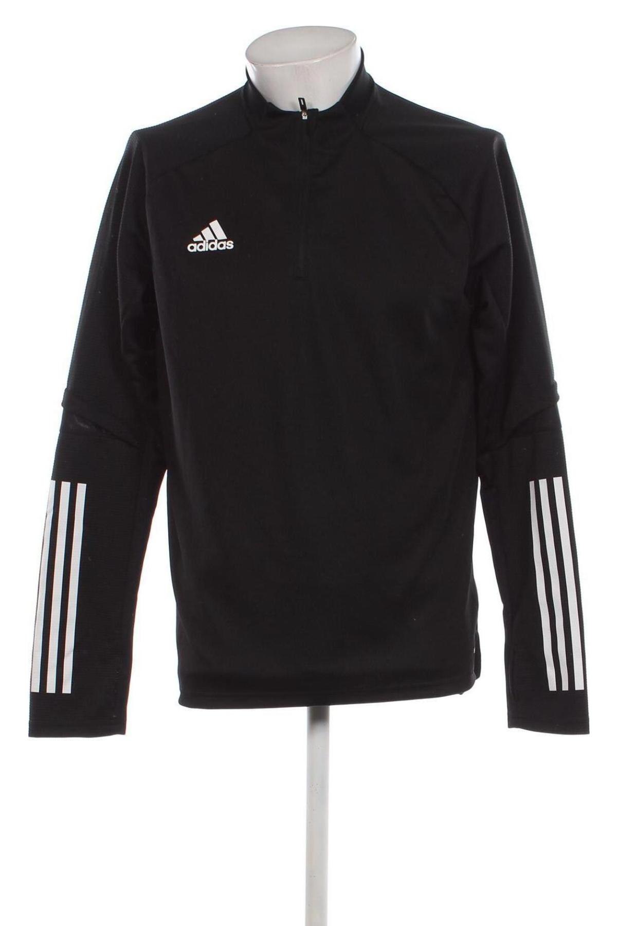 Ανδρική μπλούζα Adidas, Μέγεθος L, Χρώμα Μαύρο, Τιμή 19,98 €