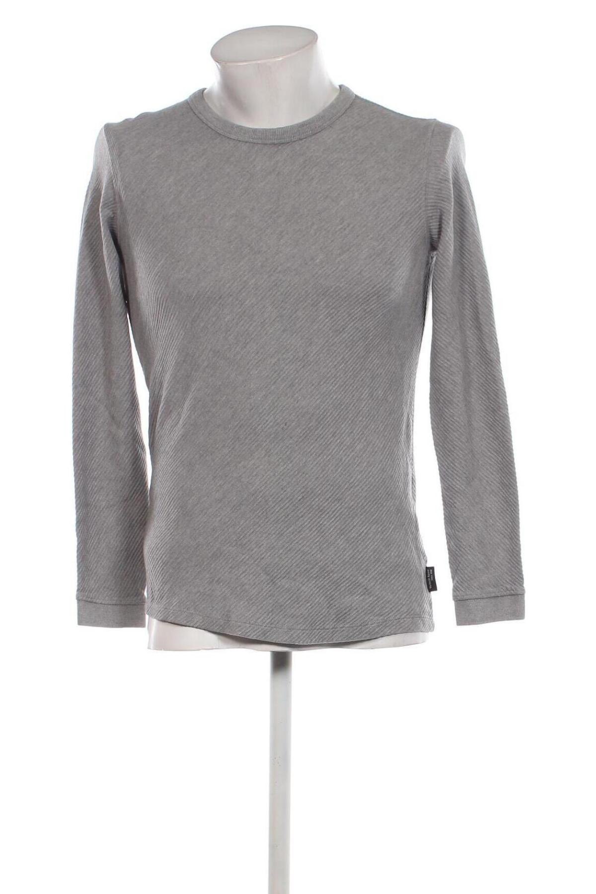 Ανδρική μπλούζα Bershka, Μέγεθος S, Χρώμα Γκρί, Τιμή 5,88 €