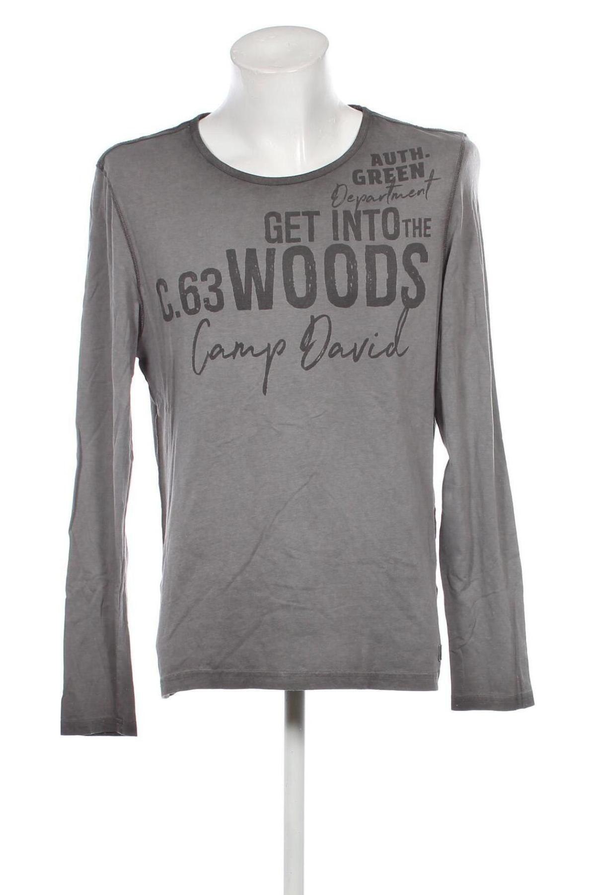 Herren Shirt Camp David, Größe L, Farbe Grau, Preis 33,40 €