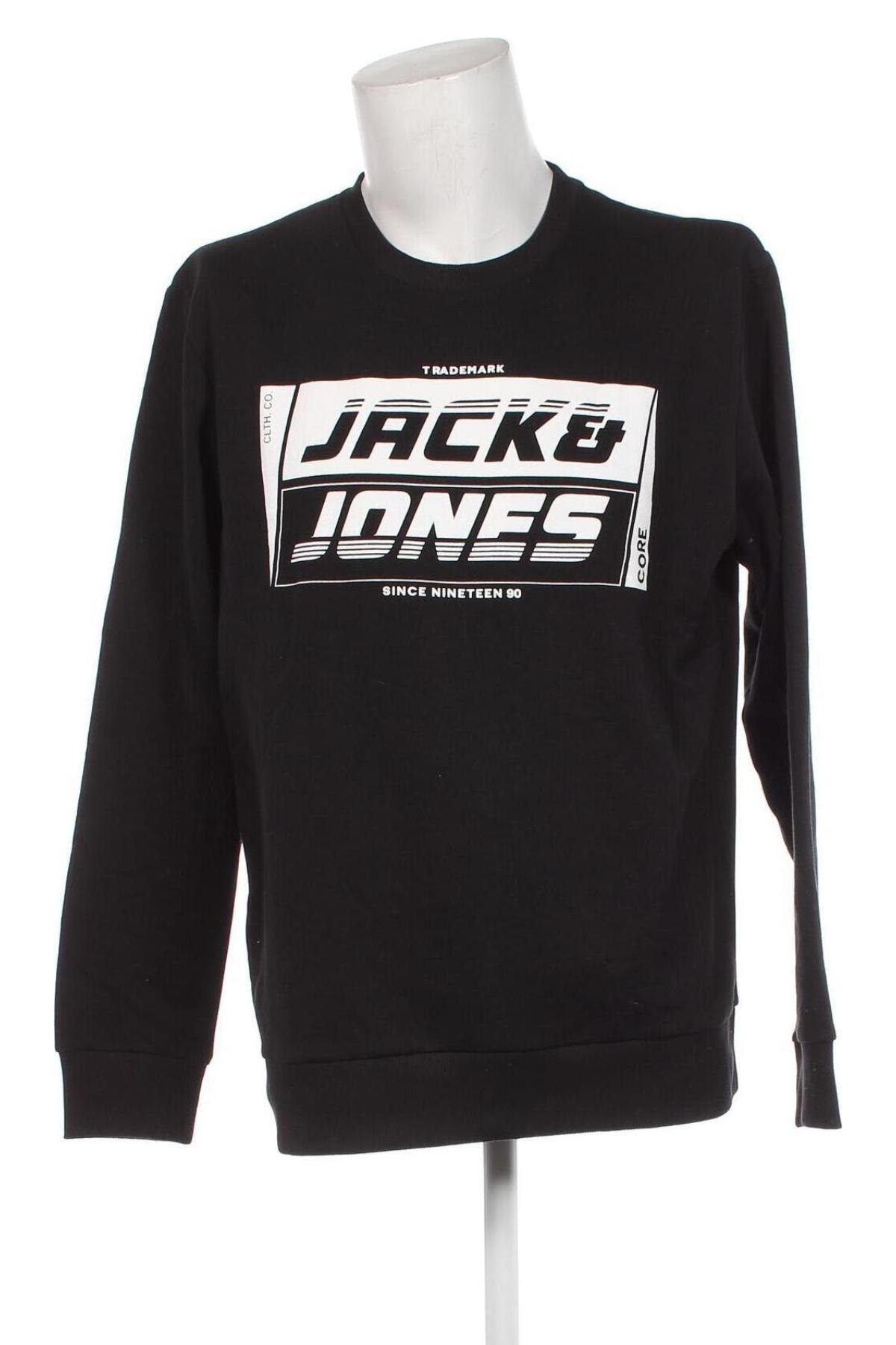 Męska bluzka Core By Jack & Jones, Rozmiar XL, Kolor Czarny, Cena 122,61 zł