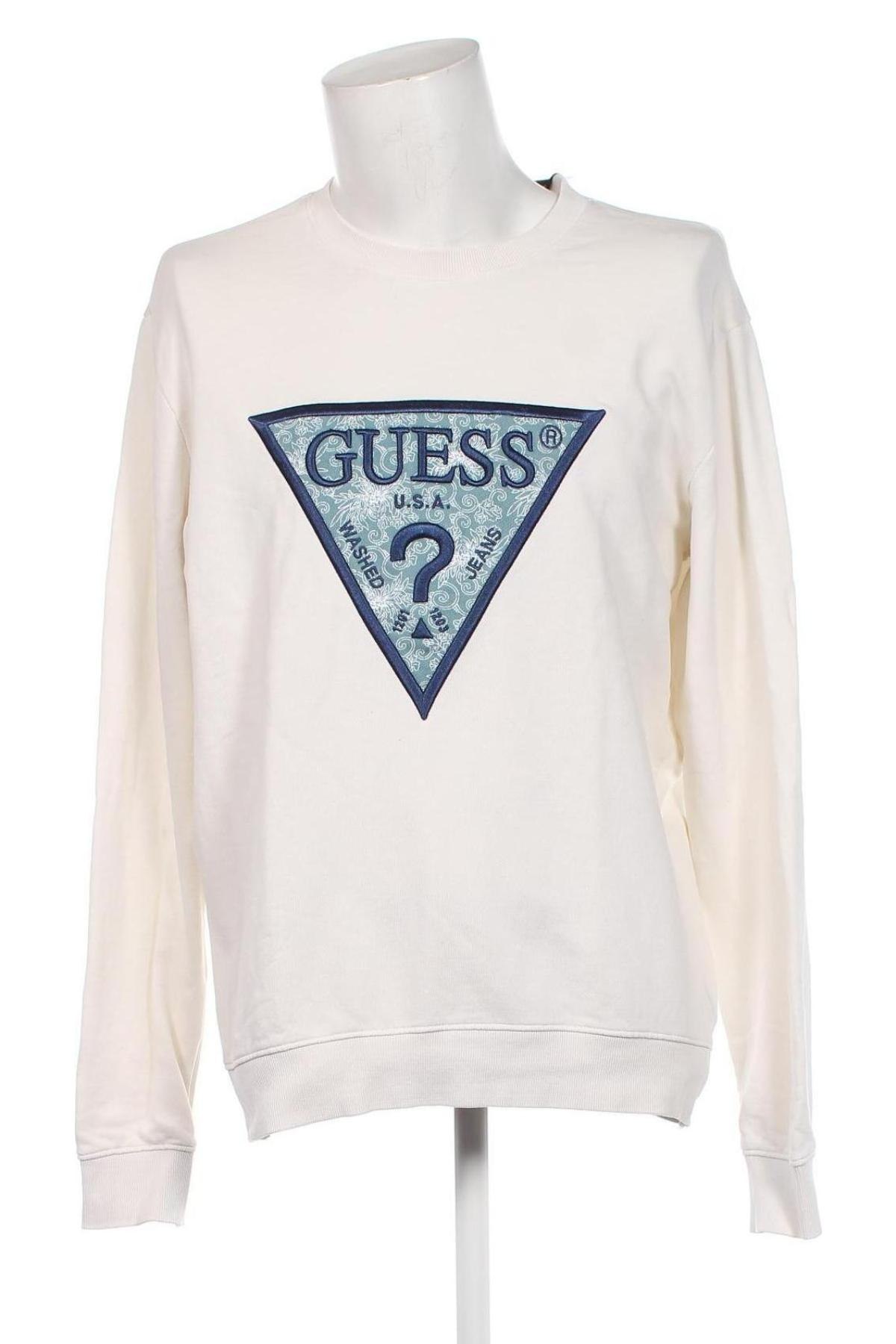 Мъжка блуза Guess, Размер L, Цвят Екрю, Цена 72,00 лв.