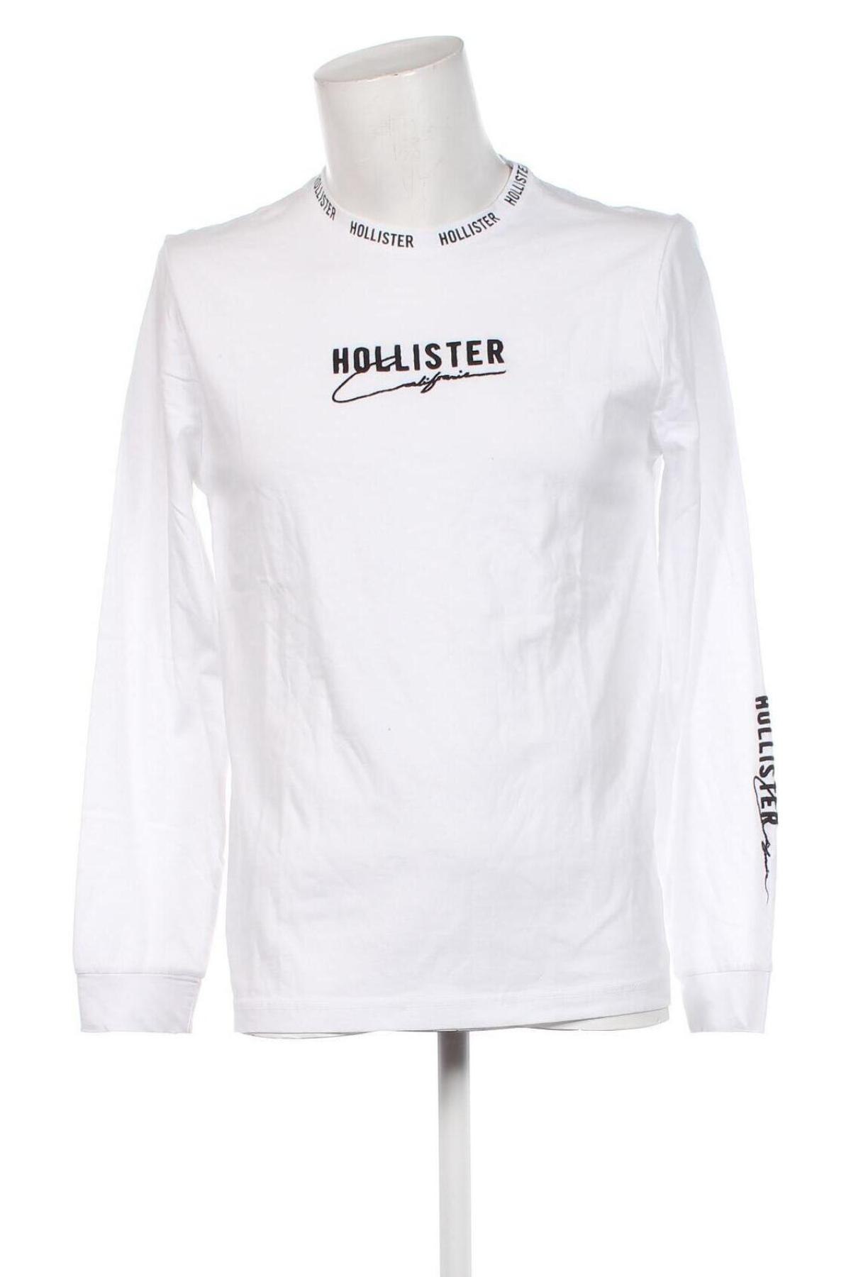 Bluză de bărbați Hollister, Mărime M, Culoare Alb, Preț 203,95 Lei