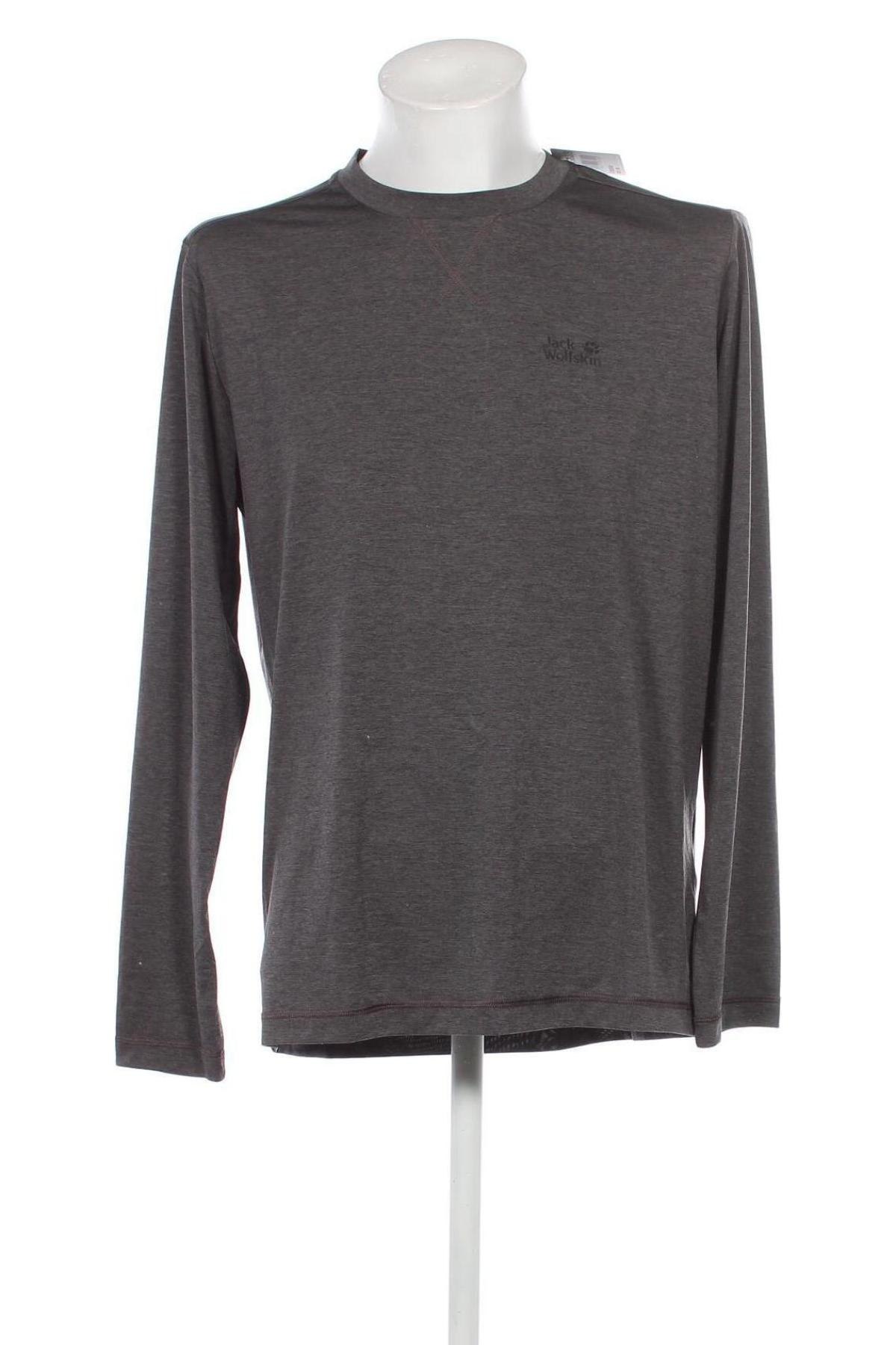 Ανδρική μπλούζα Jack Wolfskin, Μέγεθος XL, Χρώμα Γκρί, Τιμή 19,98 €