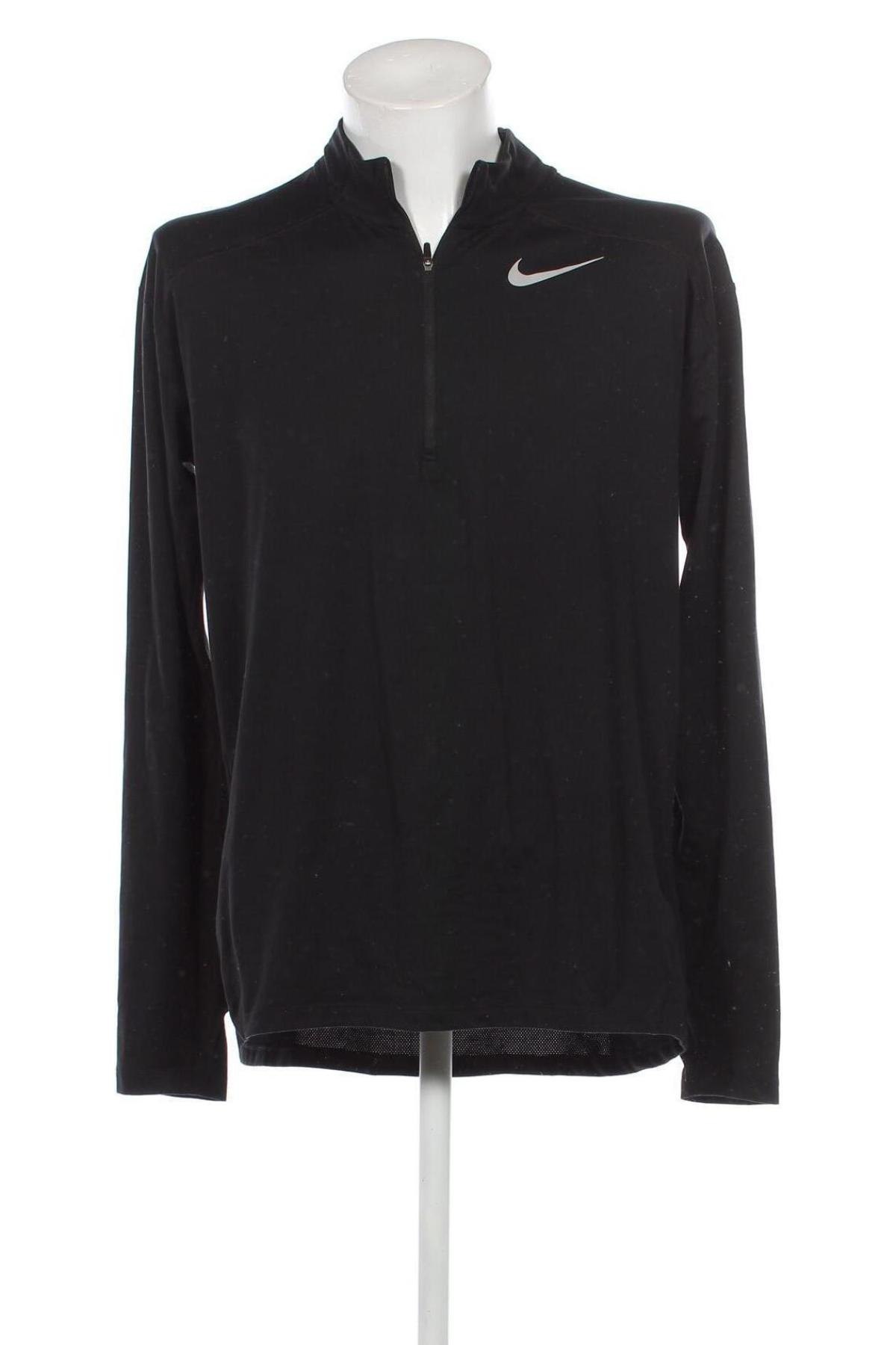 Ανδρική μπλούζα Nike Running, Μέγεθος L, Χρώμα Μαύρο, Τιμή 21,03 €