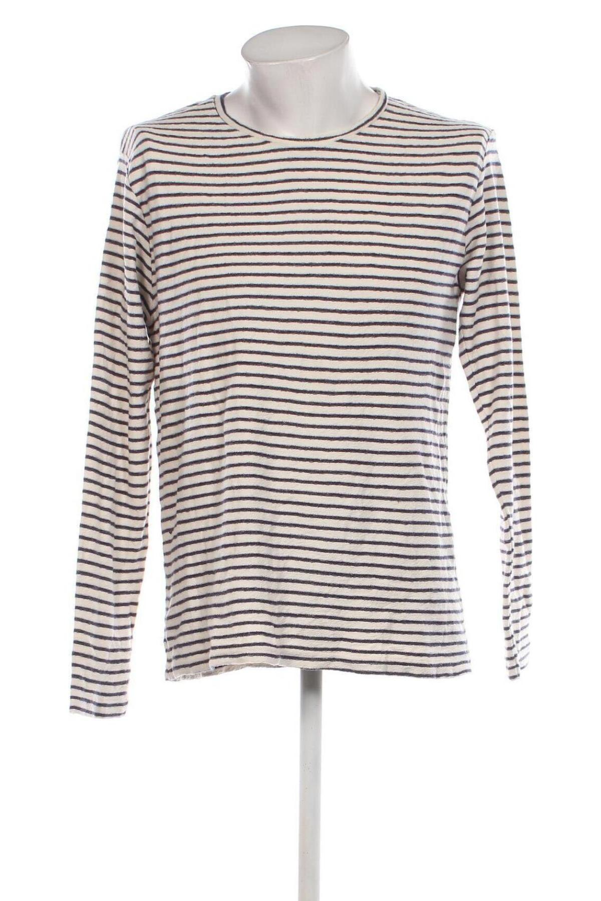 Ανδρική μπλούζα Zara Man, Μέγεθος L, Χρώμα Λευκό, Τιμή 7,42 €