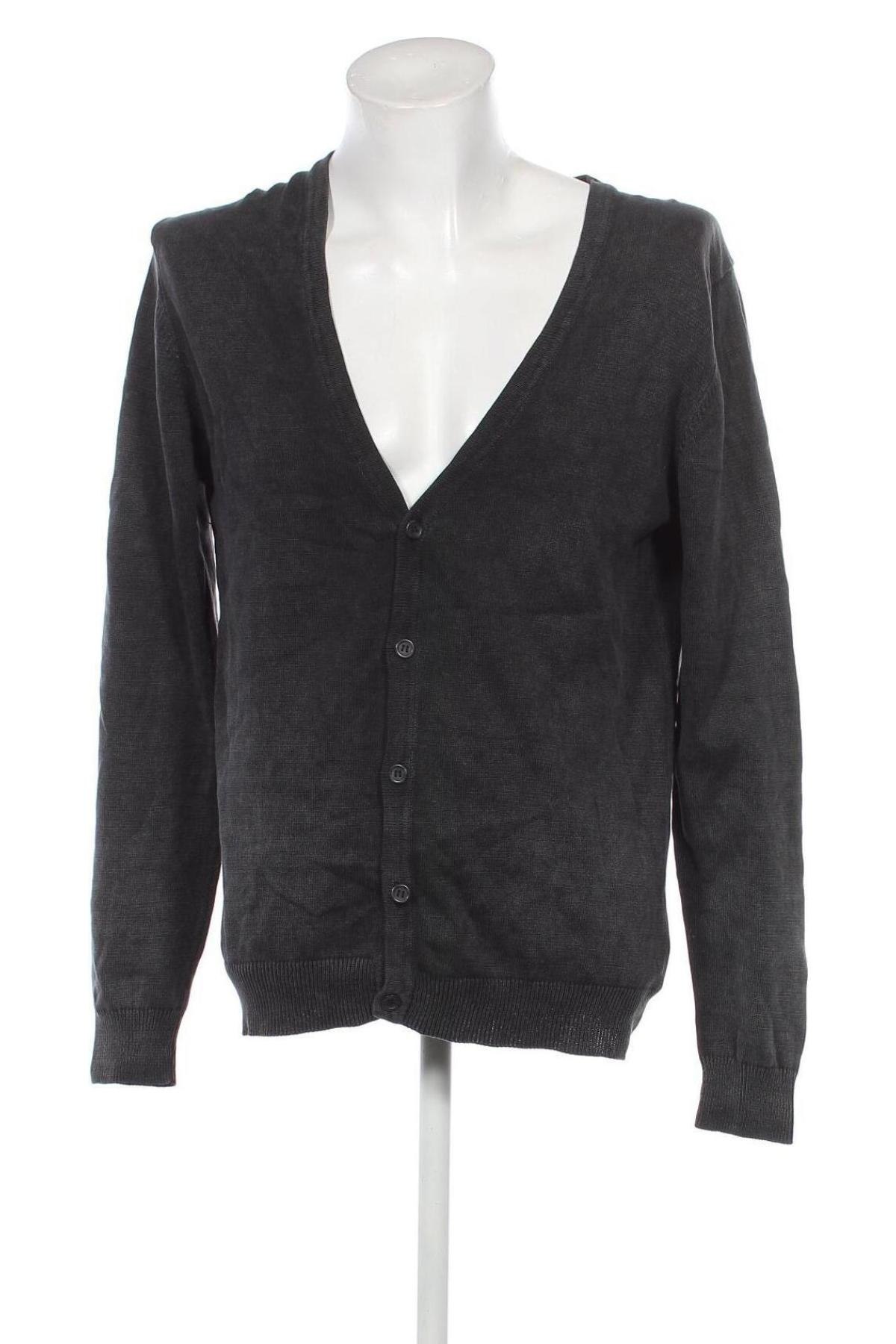 Jachetă tricotată de bărbați H&M, Mărime XL, Culoare Gri, Preț 52,46 Lei