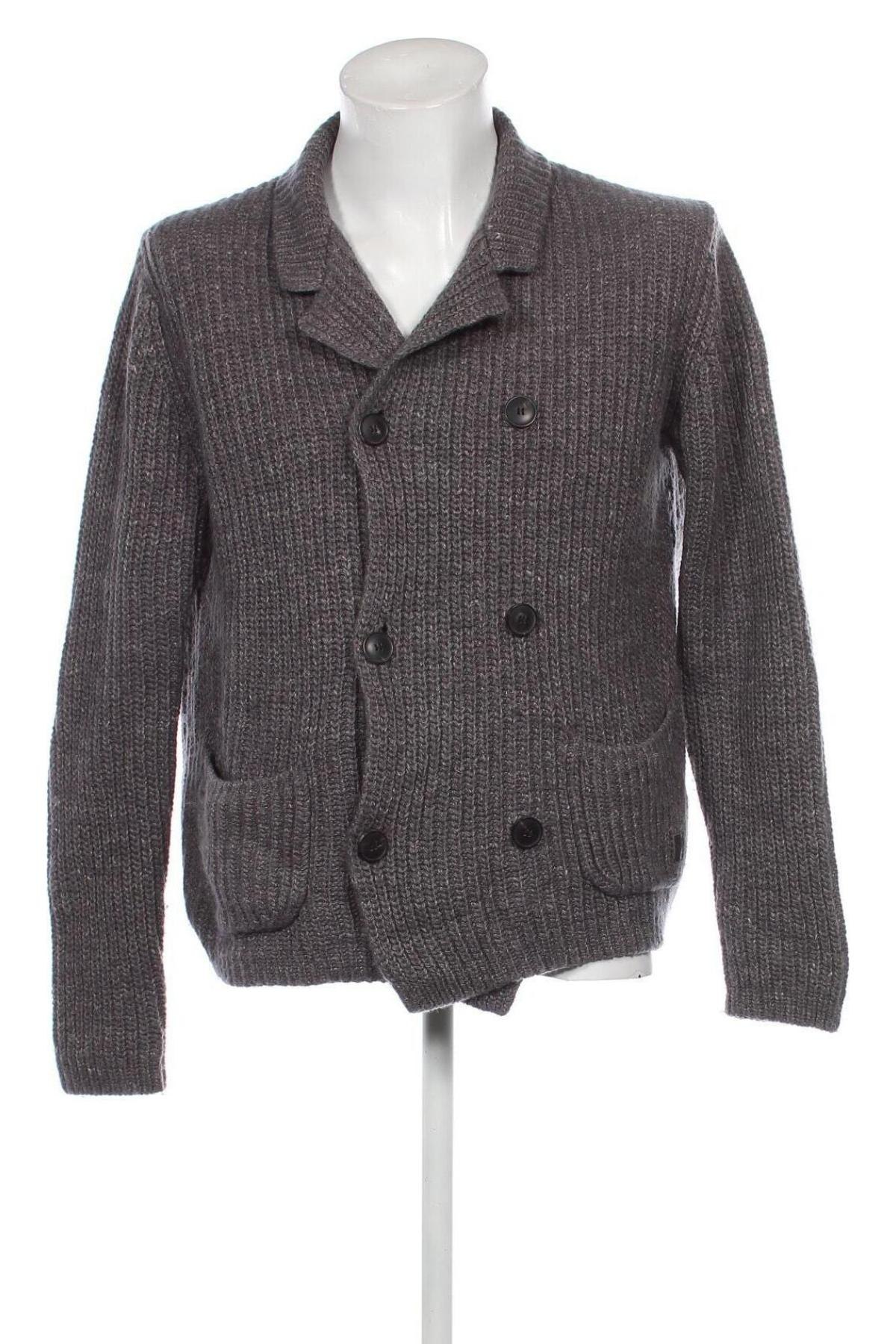 Jachetă tricotată de bărbați Marc O'Polo, Mărime XL, Culoare Gri, Preț 315,79 Lei