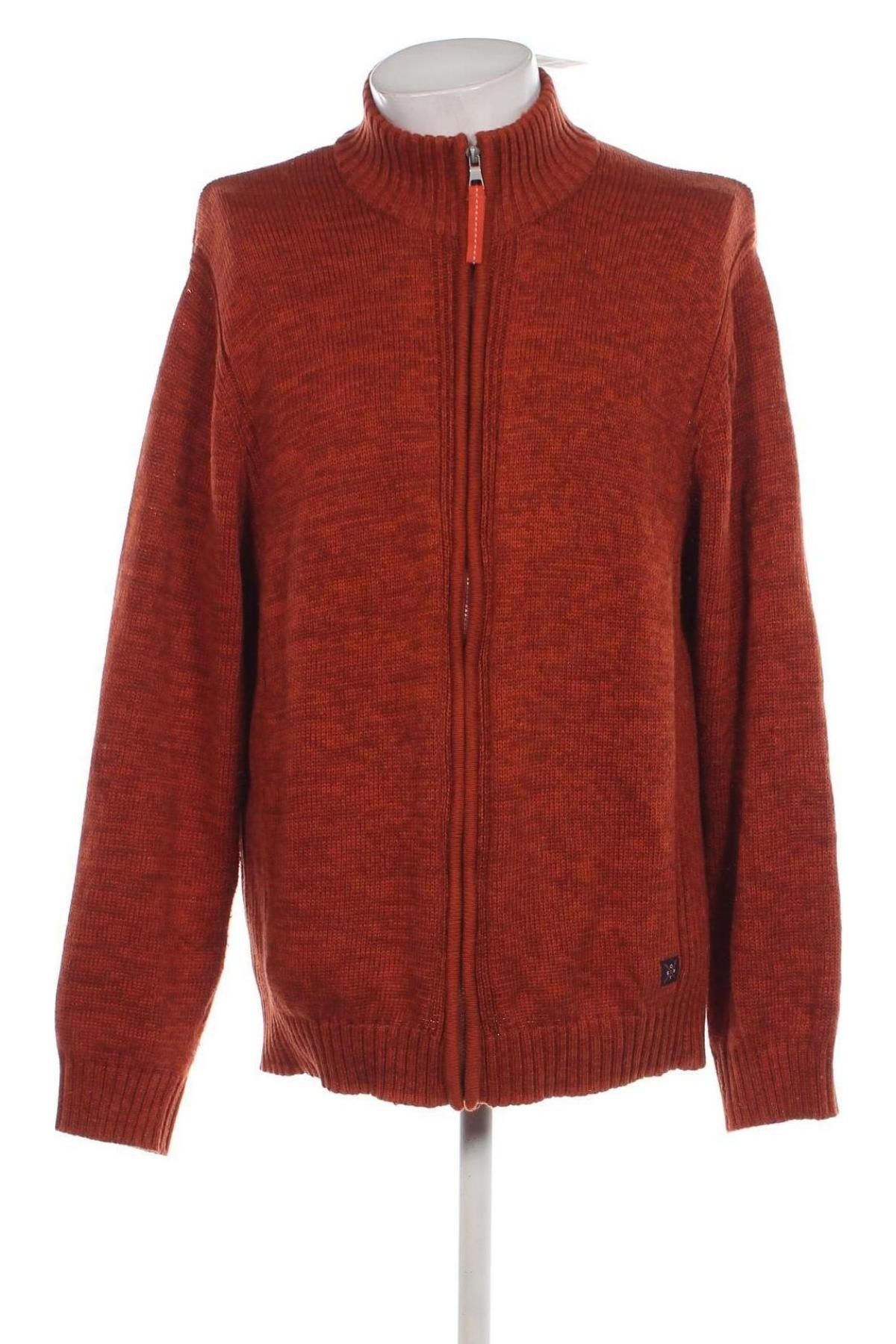 Jachetă tricotată de bărbați Stooker, Mărime XL, Culoare Portocaliu, Preț 66,77 Lei