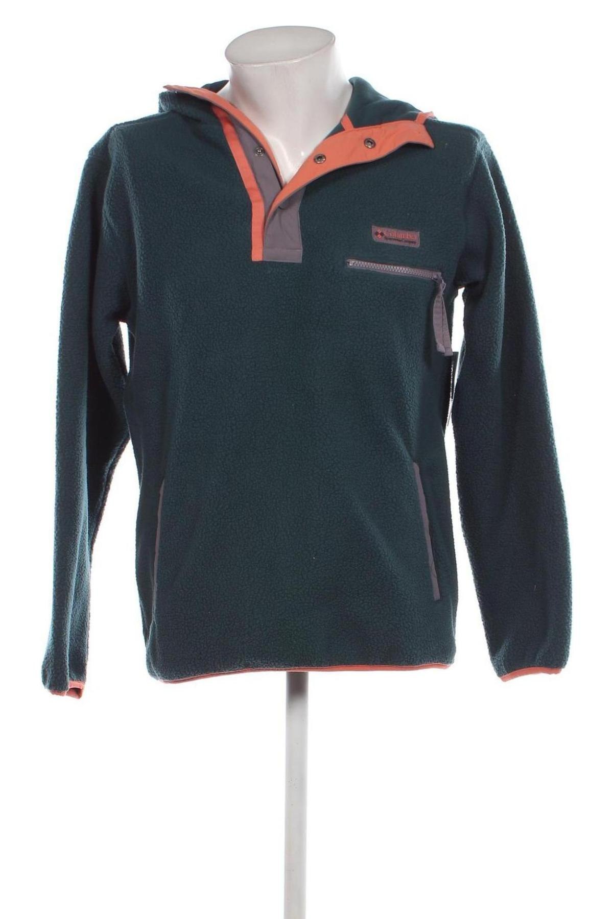 Herren Fleece Shirt Columbia, Größe S, Farbe Grün, Preis 39,29 €