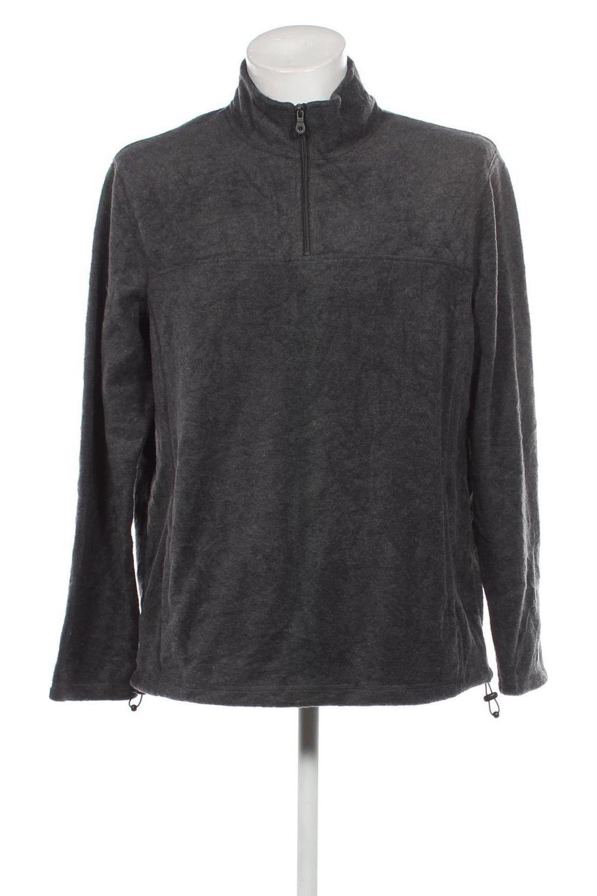 Herren Fleece Shirt Croft & Barrow, Größe L, Farbe Grau, Preis € 7,27
