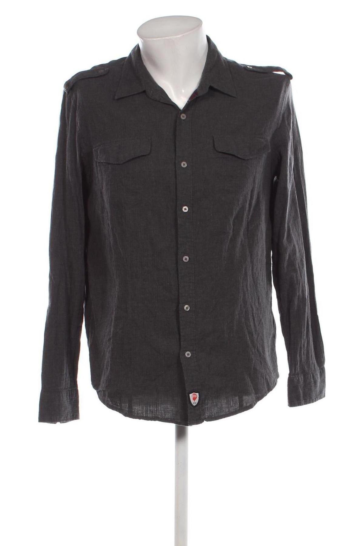 Ανδρικό πουκάμισο, Μέγεθος L, Χρώμα Γκρί, Τιμή 15,35 €