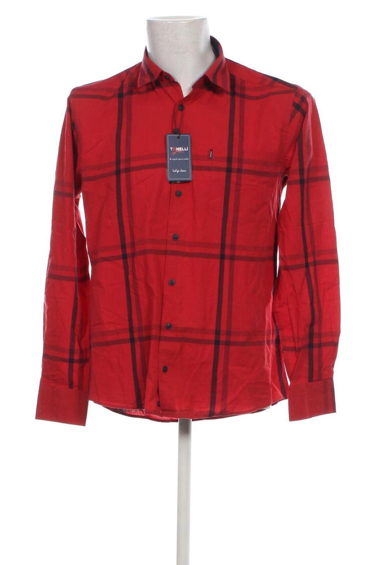 Herrenhemd, Größe M, Farbe Rot, Preis € 16,01